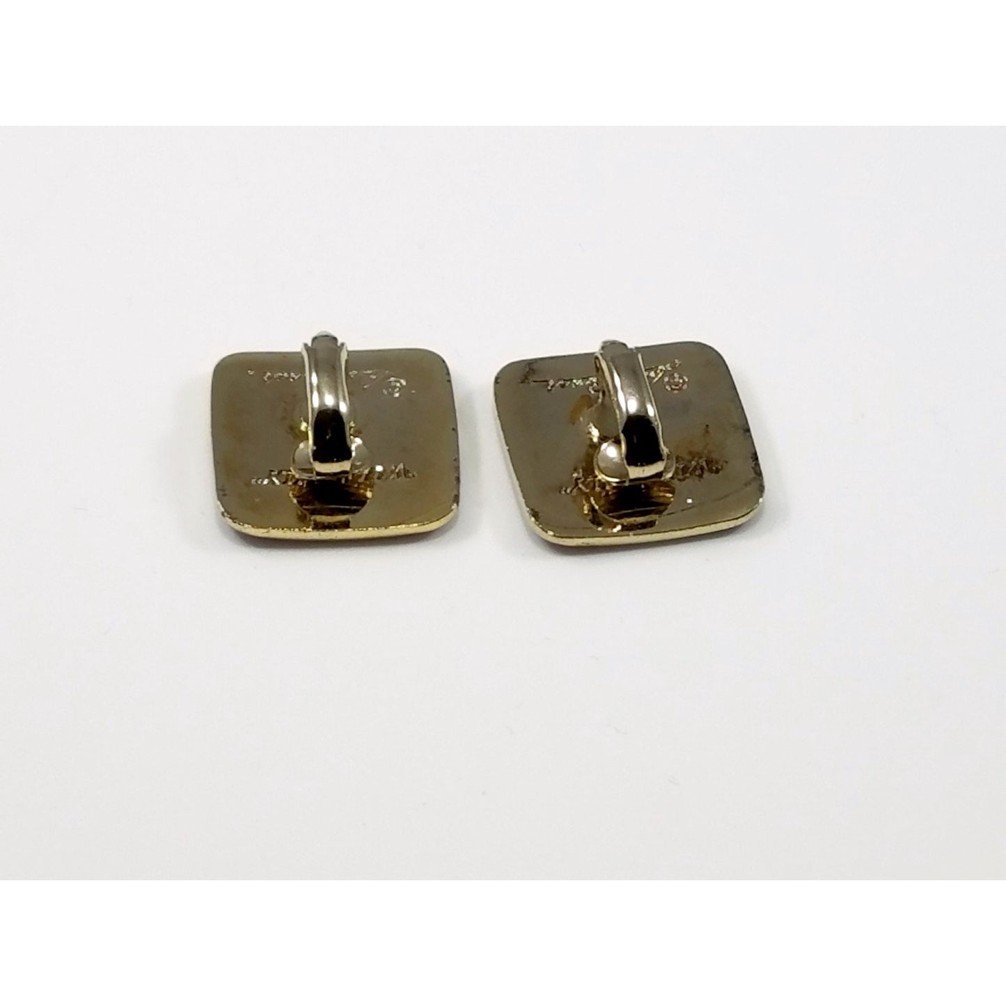 Laurel Burch "Wild Lily" Clip Earrings, Gold Plated, 1980s Vintage Earrings