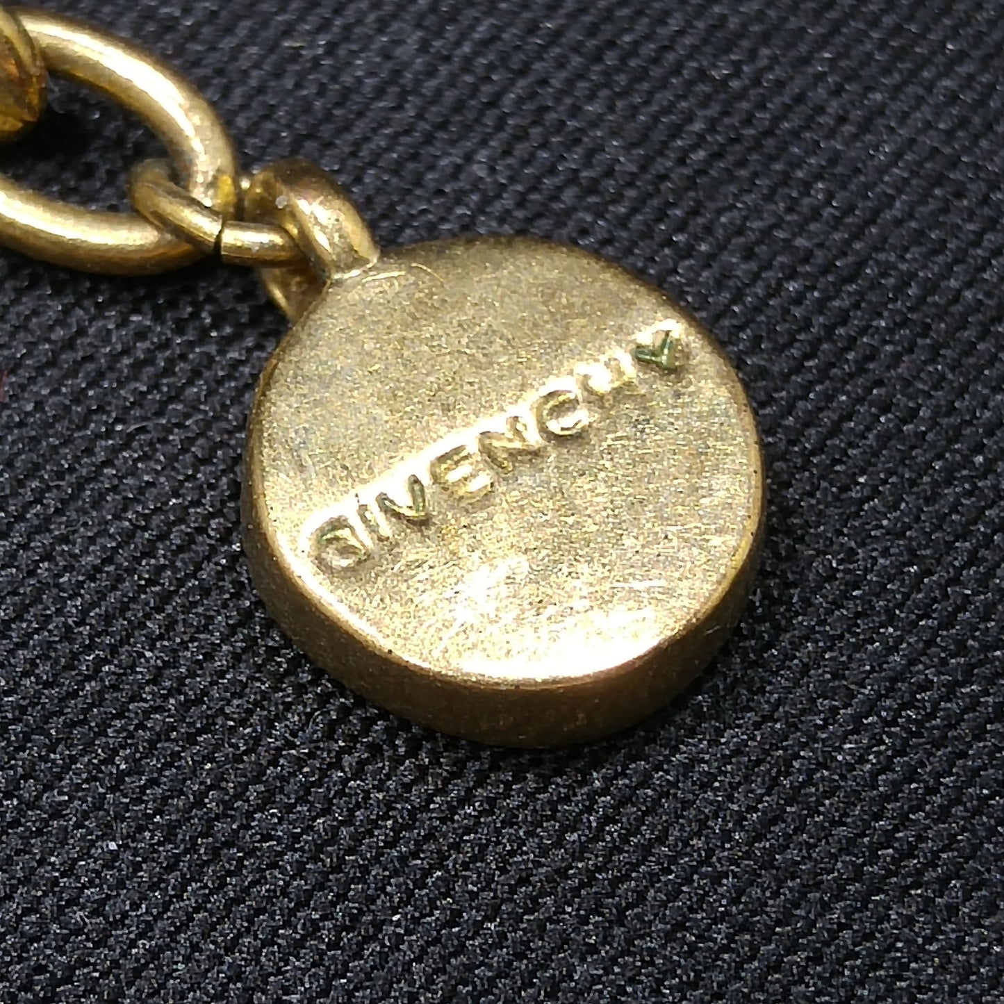 Vintage Givenchy Necklace – Aurora Borealis Rhinestones, Pendant Drop, 1990s