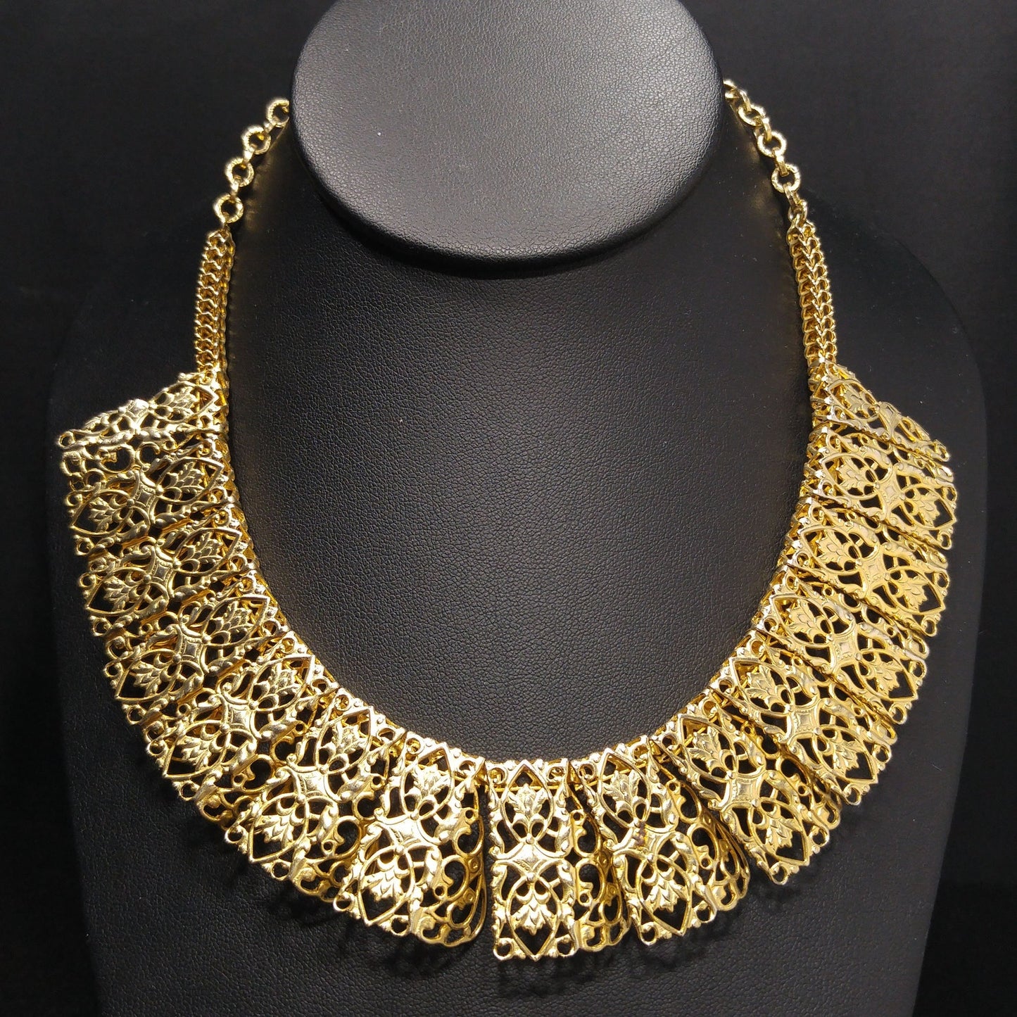 Sarah Coventry Necklace, "Chantilly Lace", Egyptian Revival, 1960s
