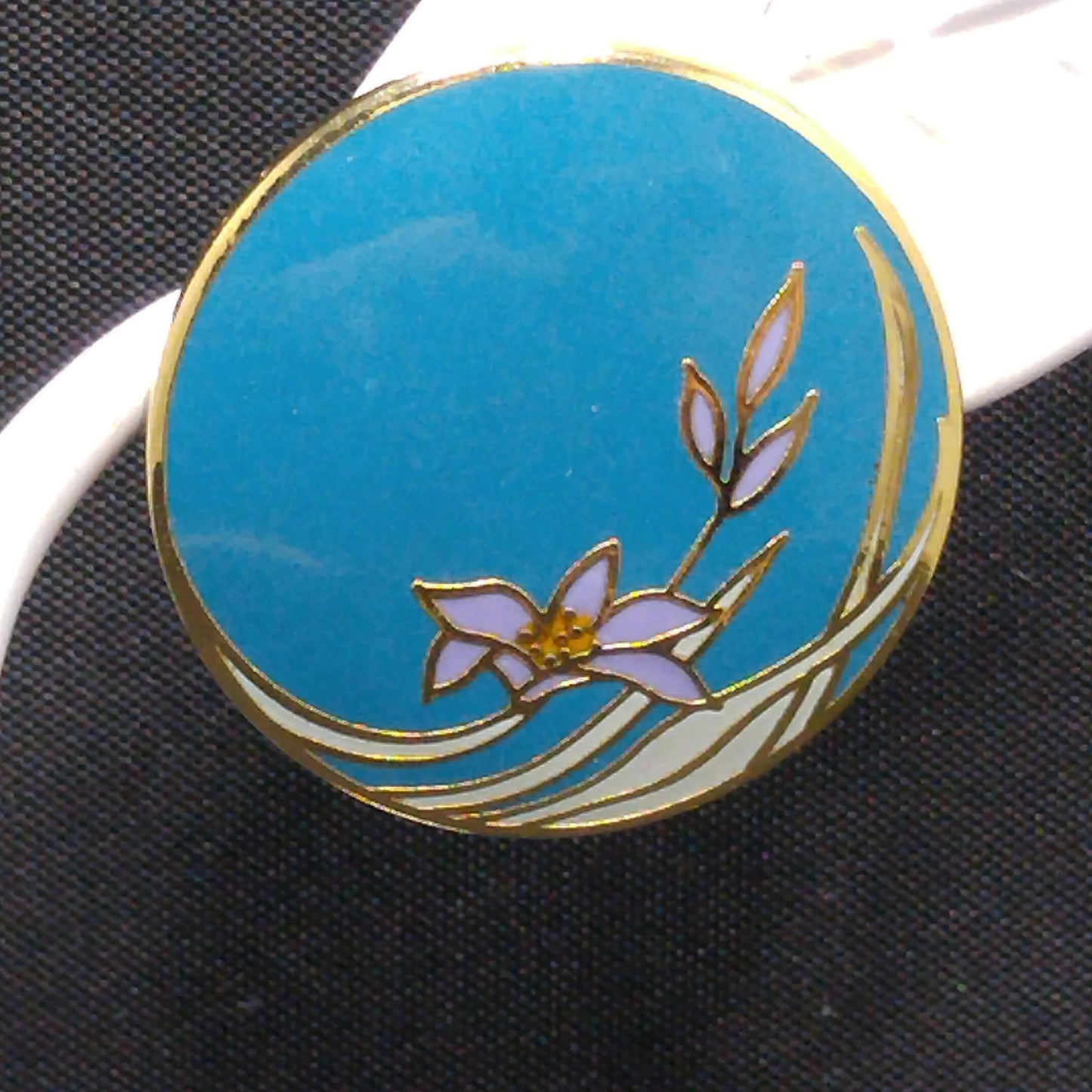 Laurel Burch Wind Flower Earrings, Gold Plated, 1980s Vintage Jewelry