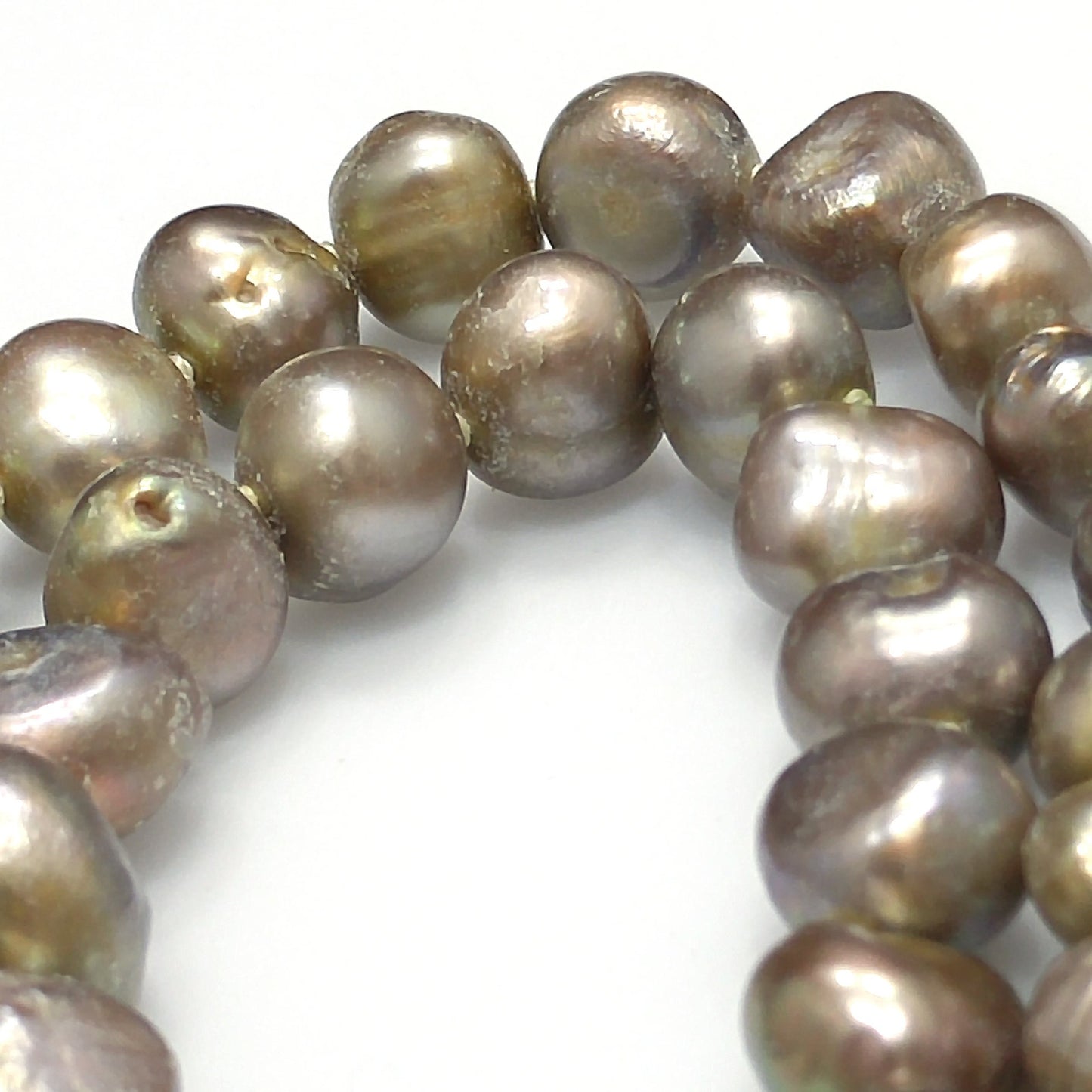 Fresh Water Pearl Necklace, Hand Knotted, Vintage Jewelry