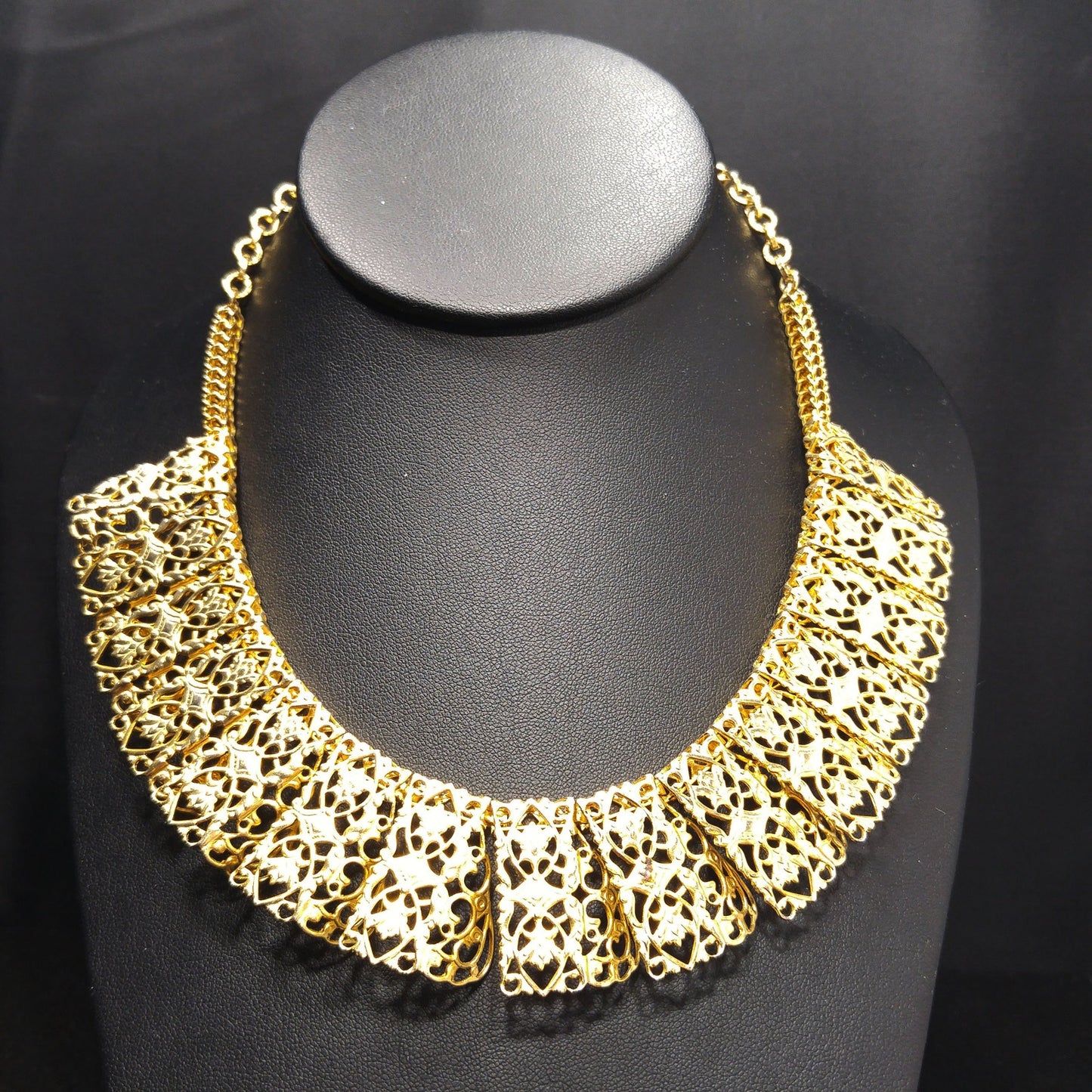 Sarah Coventry Necklace, "Chantilly Lace", Egyptian Revival, 1960s