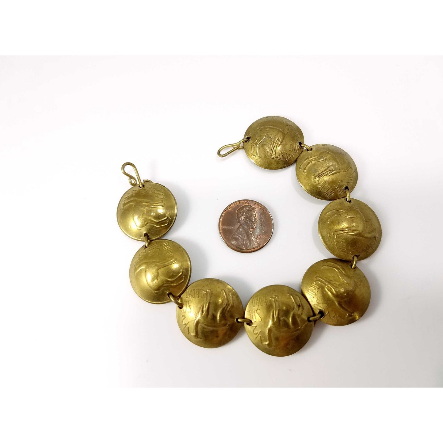 Coin Bracelet 1970s Peruvian Vintage