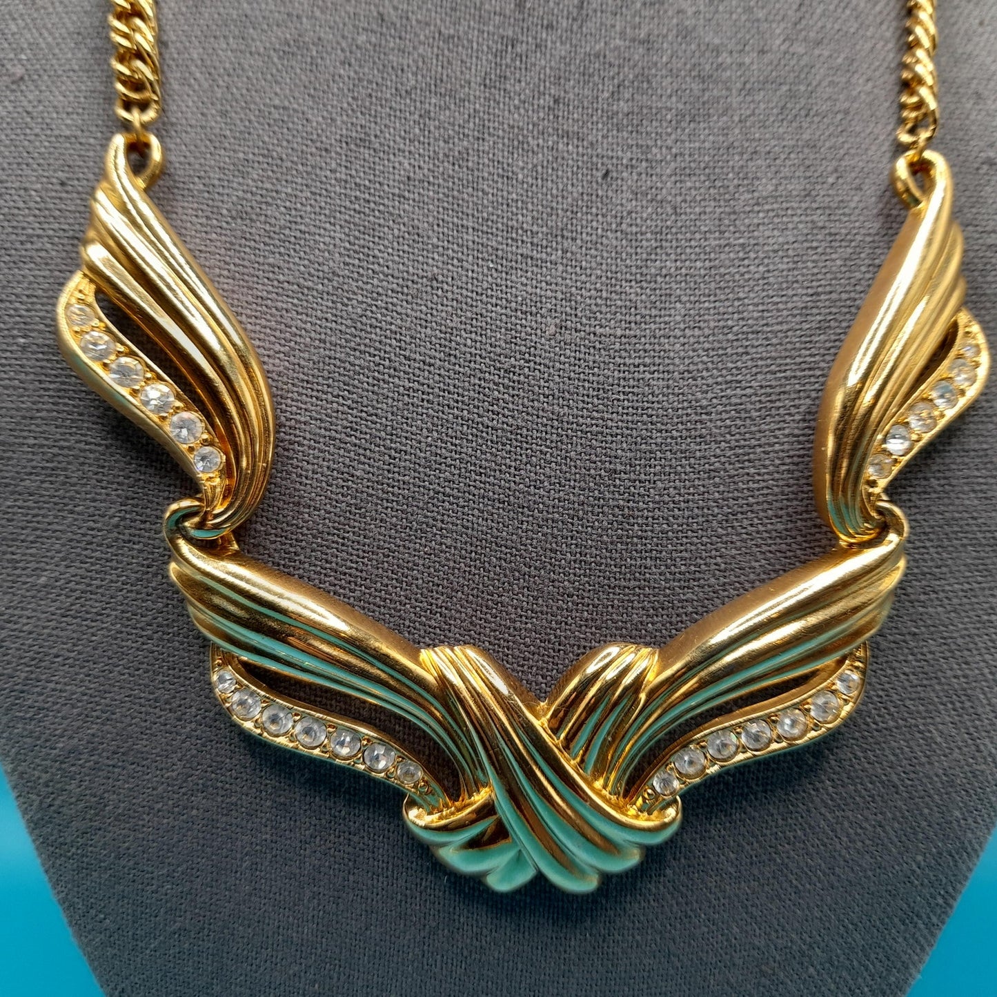 Vintage AVON Rhinestone Necklace, Inspired by Billy Dee Williams' Undeniable, Vintage Jewelry Book Piece