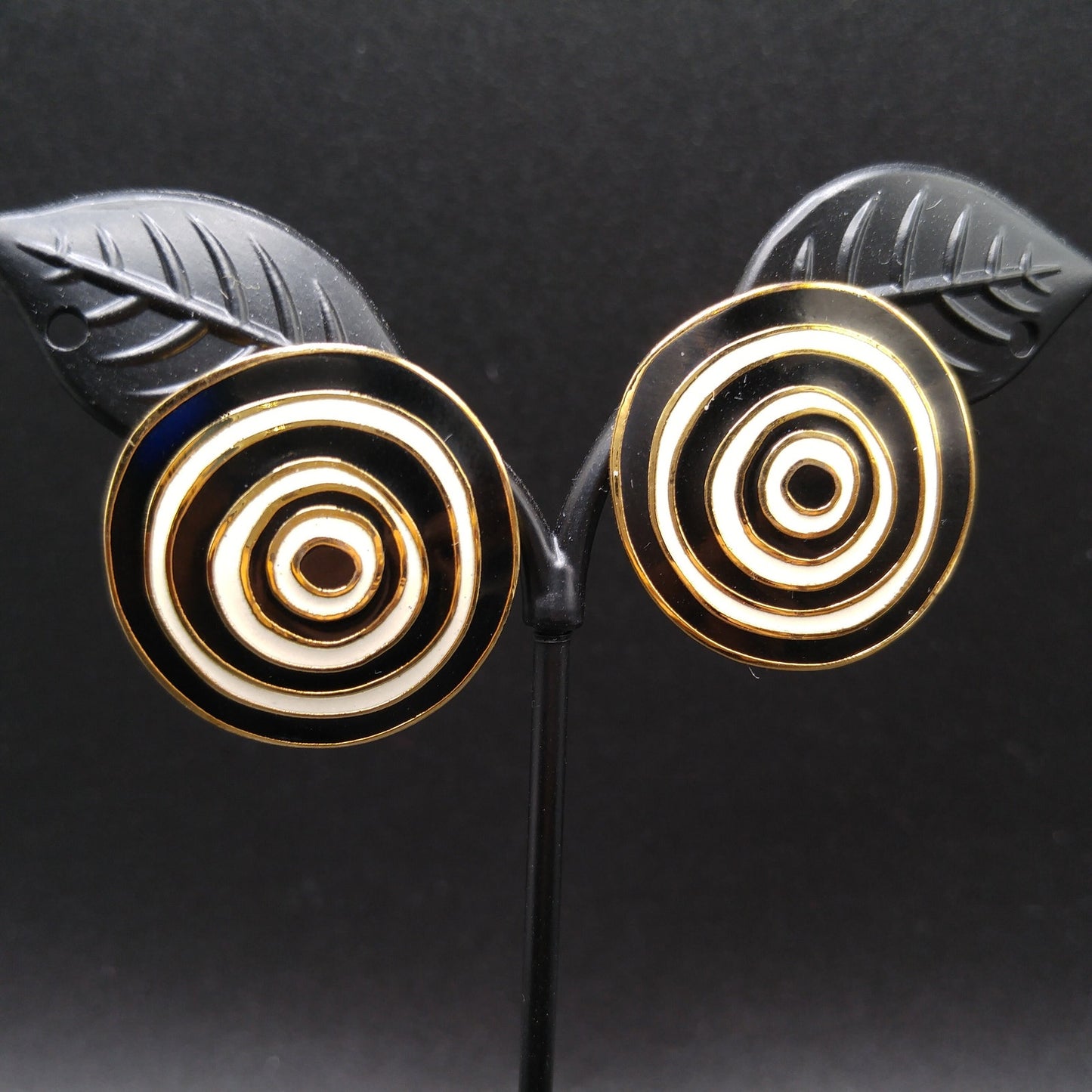 Vintage Laurel Burch "Ancient Wisdom 1993" Earrings, Gold Plated