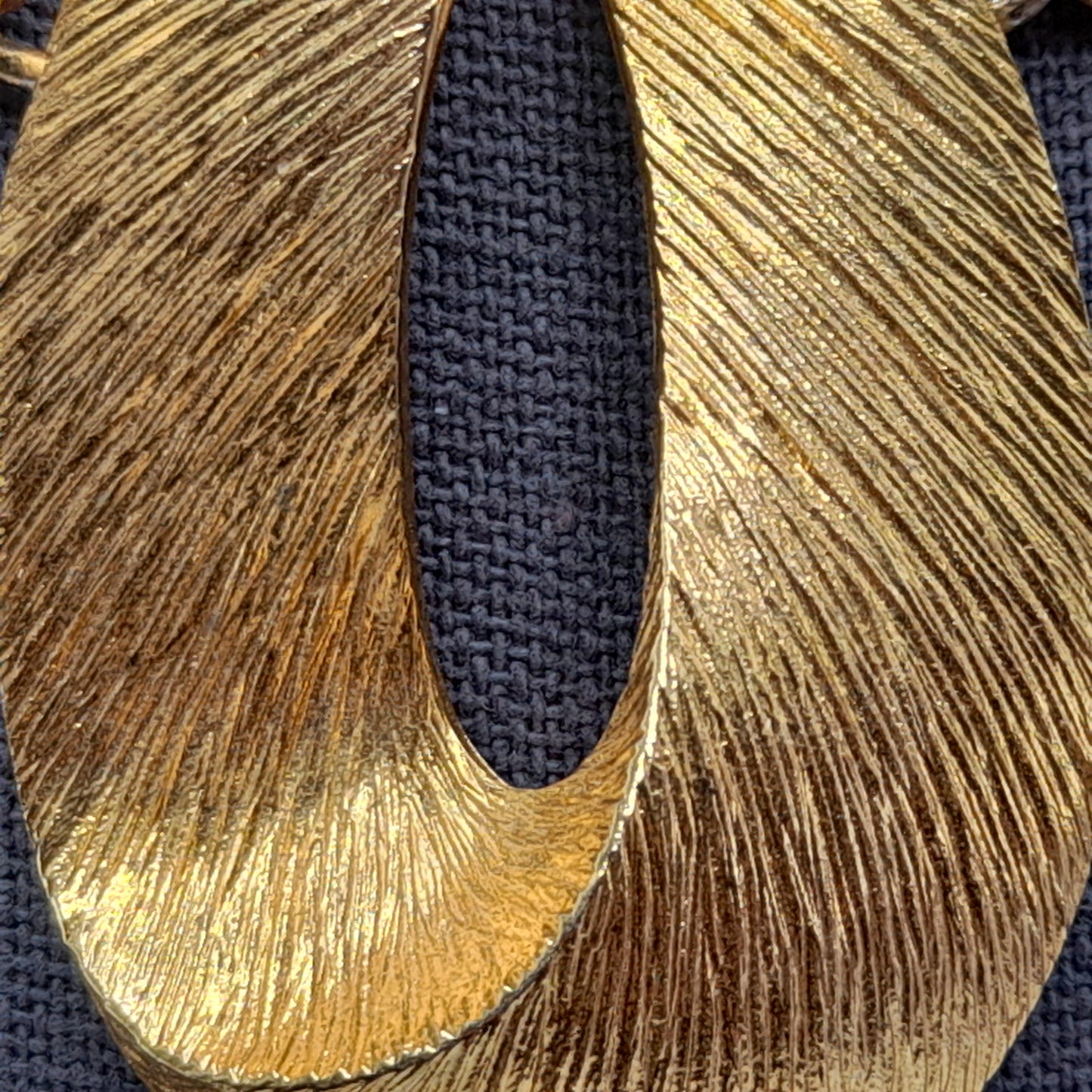 Piscitelli Gold Plated Pendant Necklace, Made in USA, Vintage Jewelry