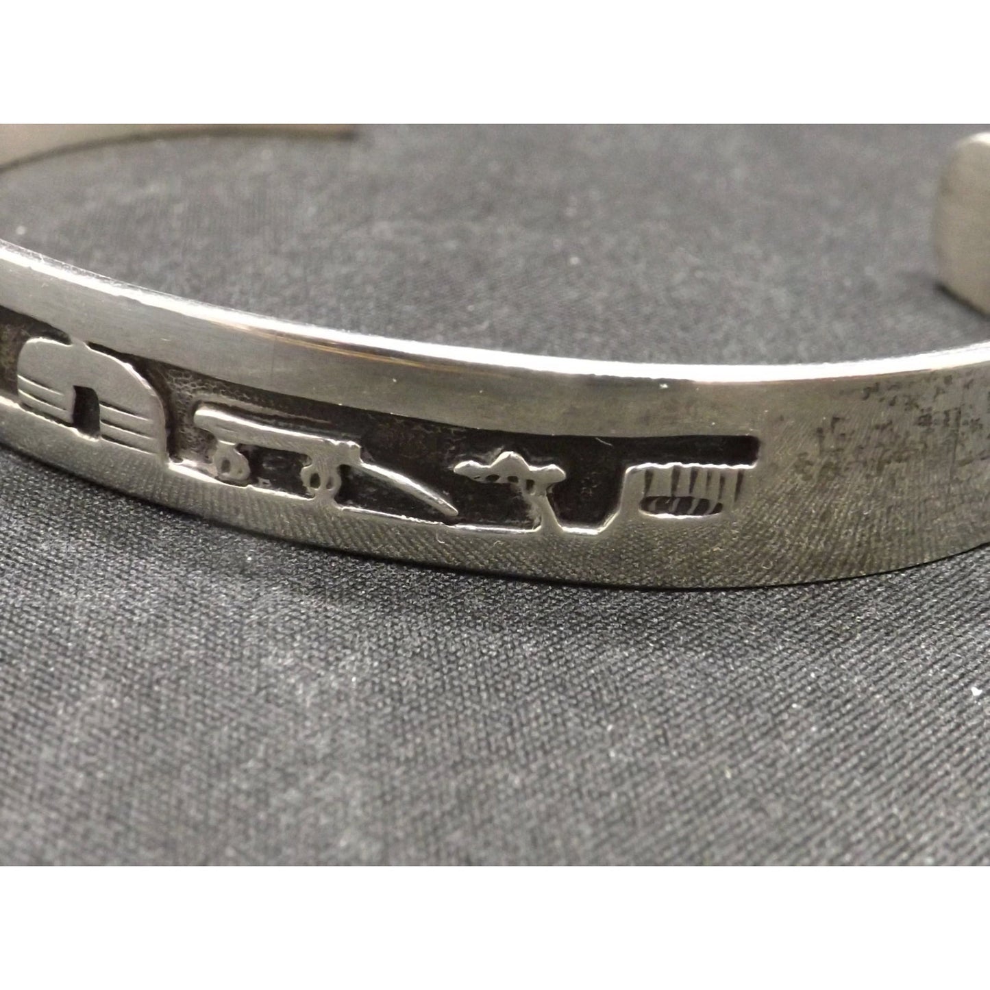 A C Henry Sterling Navajo Storyteller Cuff Bracelet, Vintage Jewelry