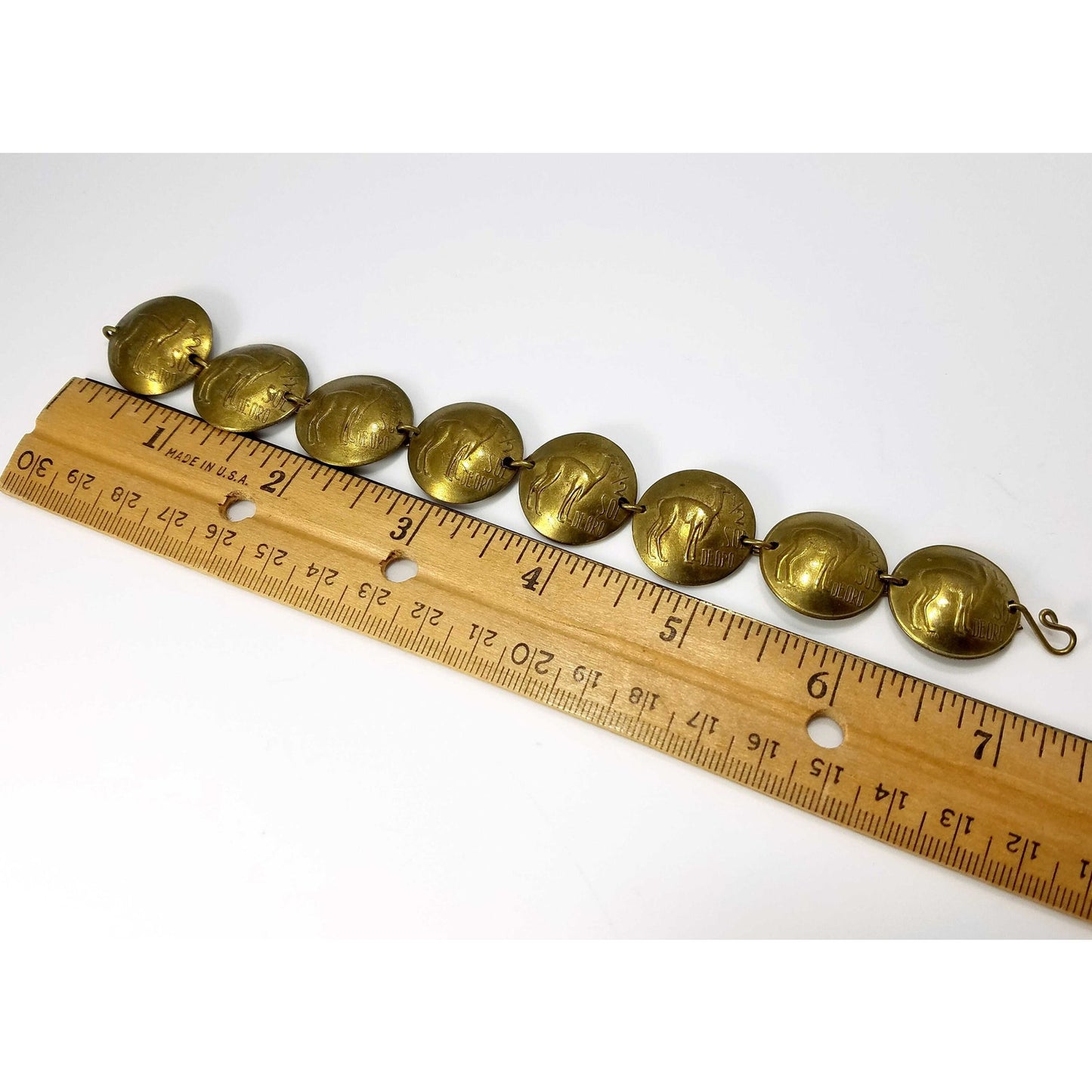 Coin Bracelet 1970s Peruvian Vintage