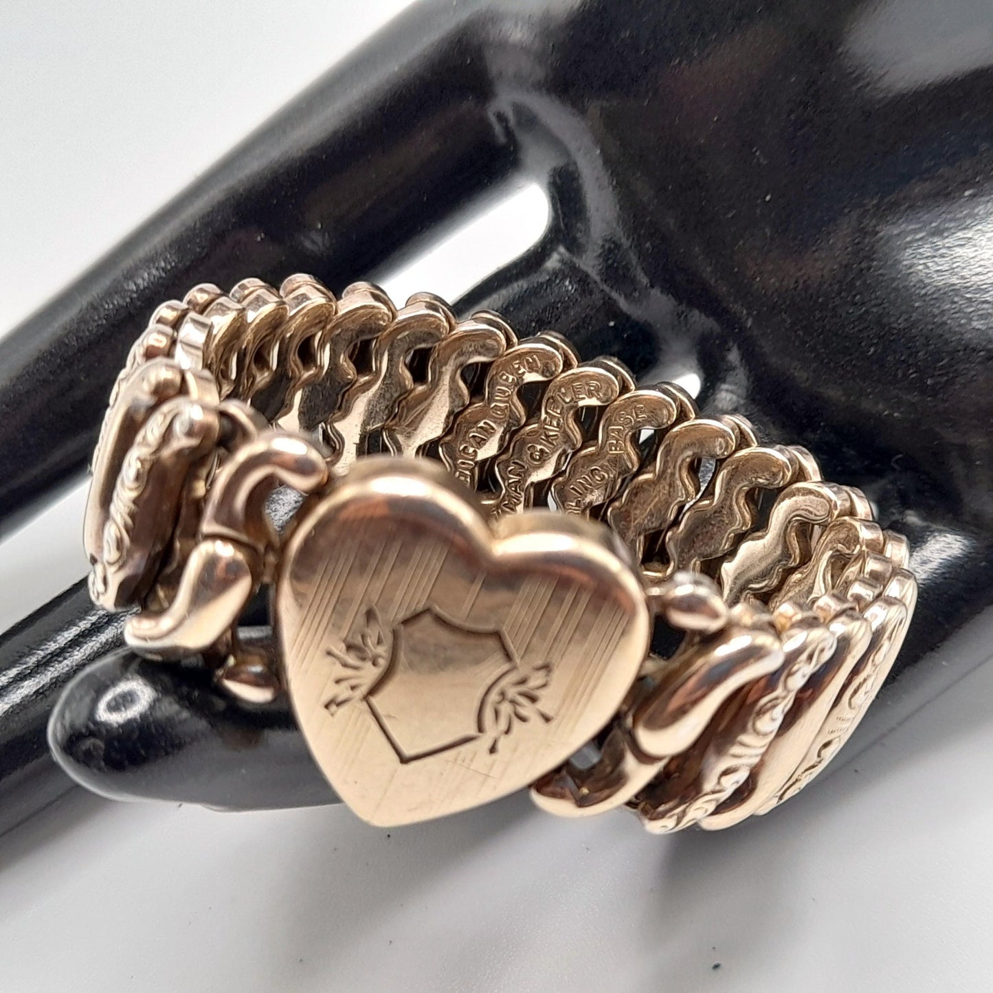 Vintage American Queen Expansion Bracelet, Pitman & Keeler, Sterling Base