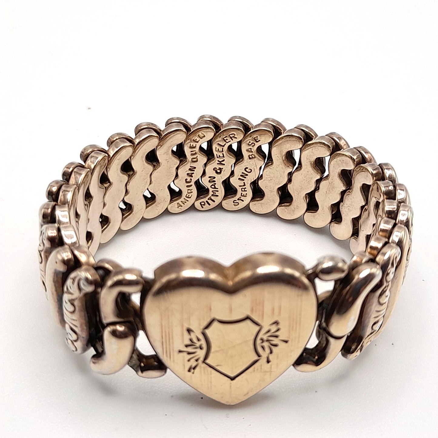 Vintage American Queen Expansion Bracelet, Pitman & Keeler, Sterling Base