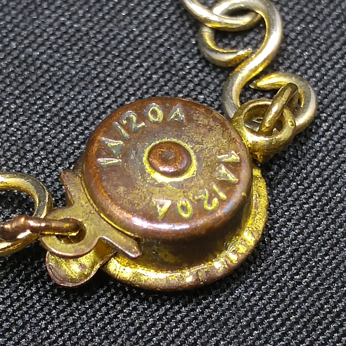 Vintage Heavily Gold Plated Necklace, 3D Cut Hand Crafted, Vintage Jewelry