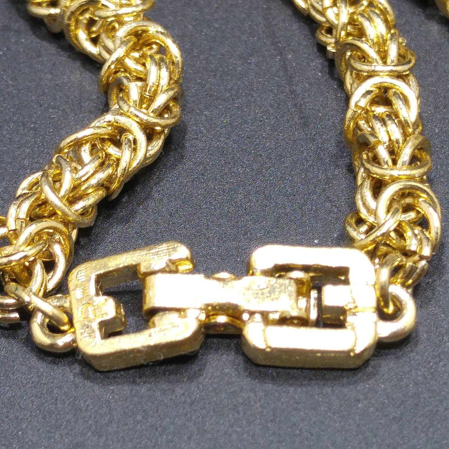 Givenchy Chain Necklace, Fold Over Clasp, 30 Inches, 1980s Vintage Jewelry