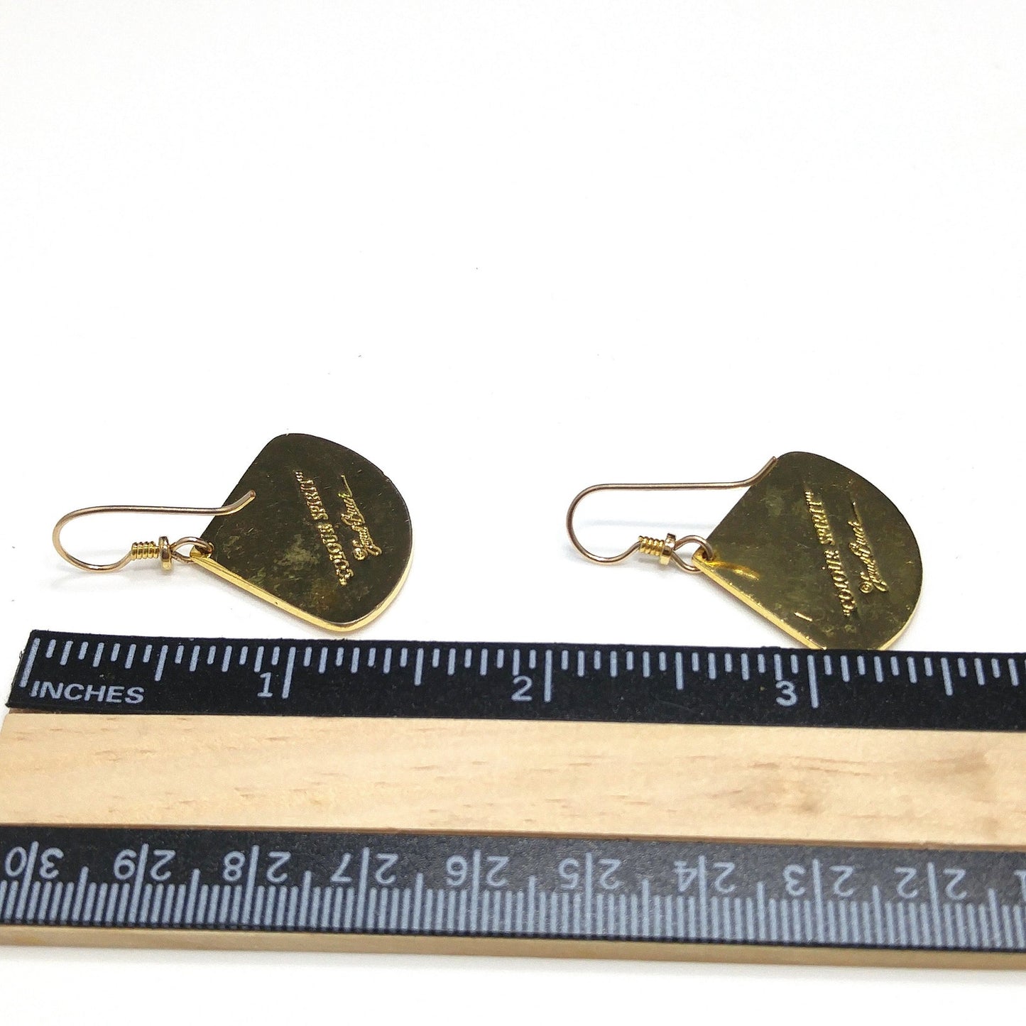 Vintage Laurel Burch "Colour Spirit" Earrings, Red & Black Enamel, Gold Plated