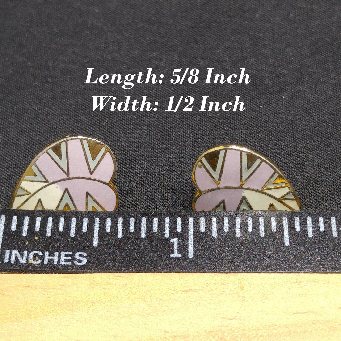 Laurel Burch "Petite Petal" Post Earrings, Lavender Leaves, Gold Plated, 1980s