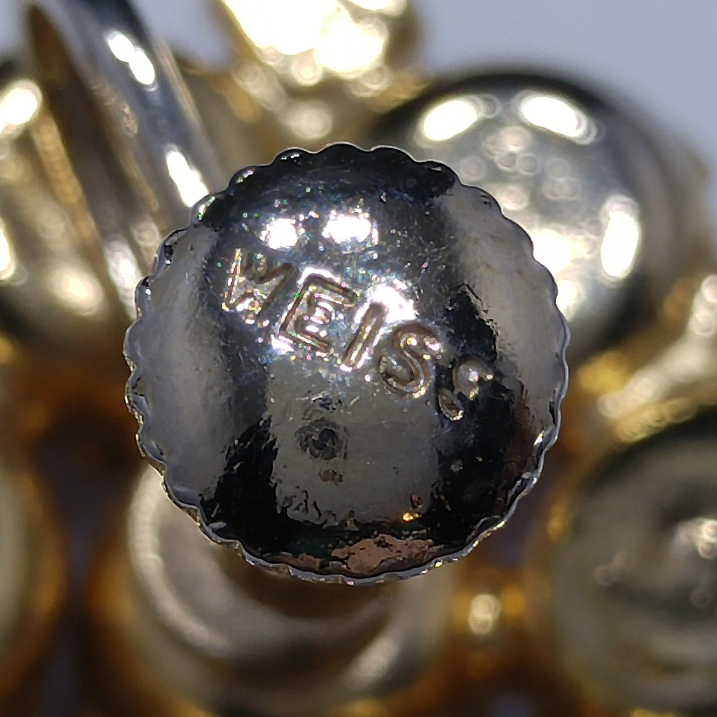 Weiss Red Rhinestone Brooch & Screw-Back Earrings Set — 1950s