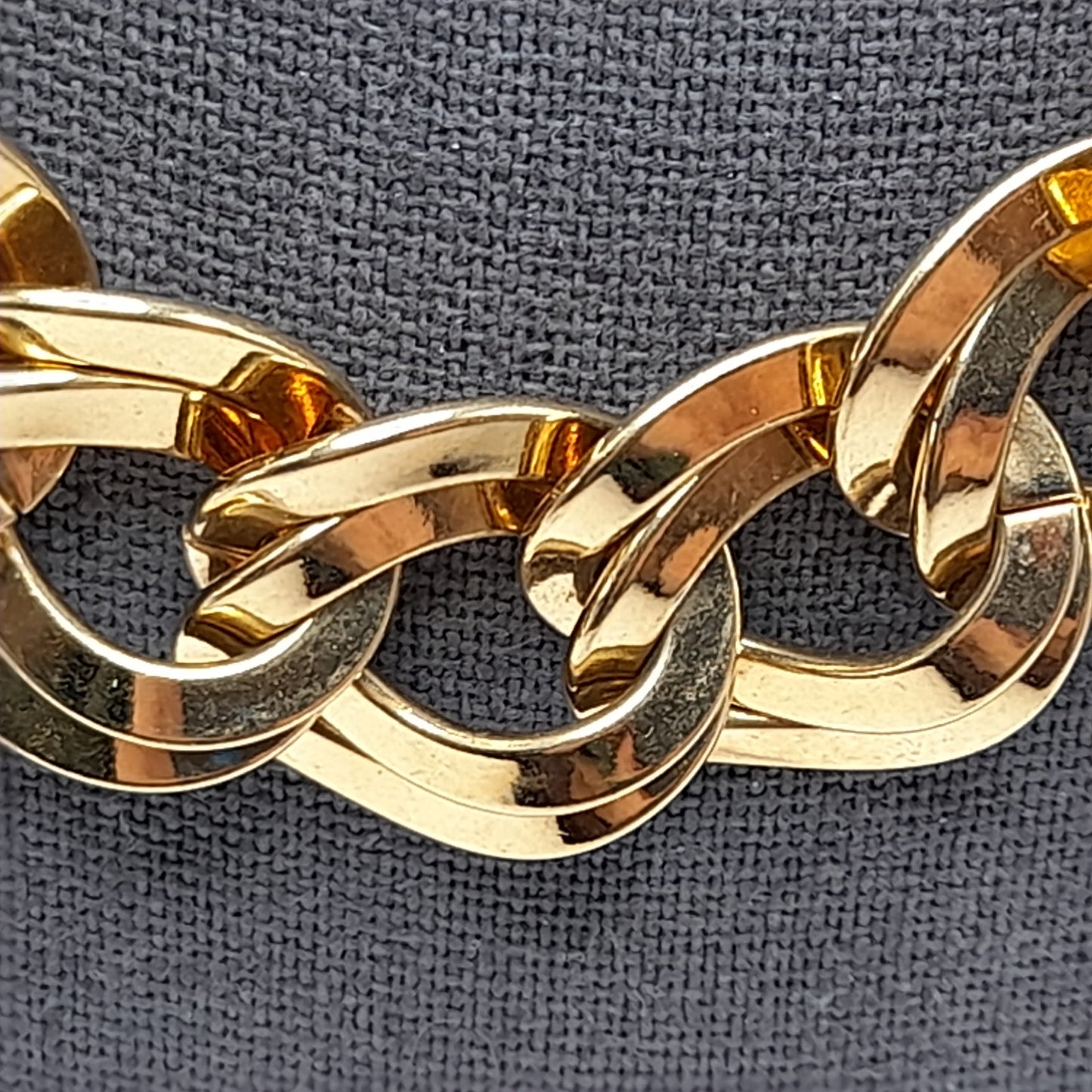 Vintage 1980s MONET Double Curb Chunky Chain Necklace, 20 Inches