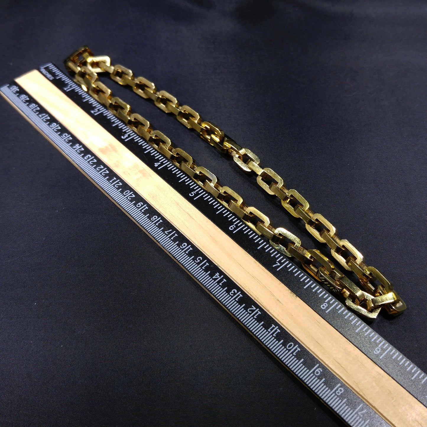 Eddie Borgo Linked Chain Necklace, Gold Plated, Handmade Vintage Jewelry