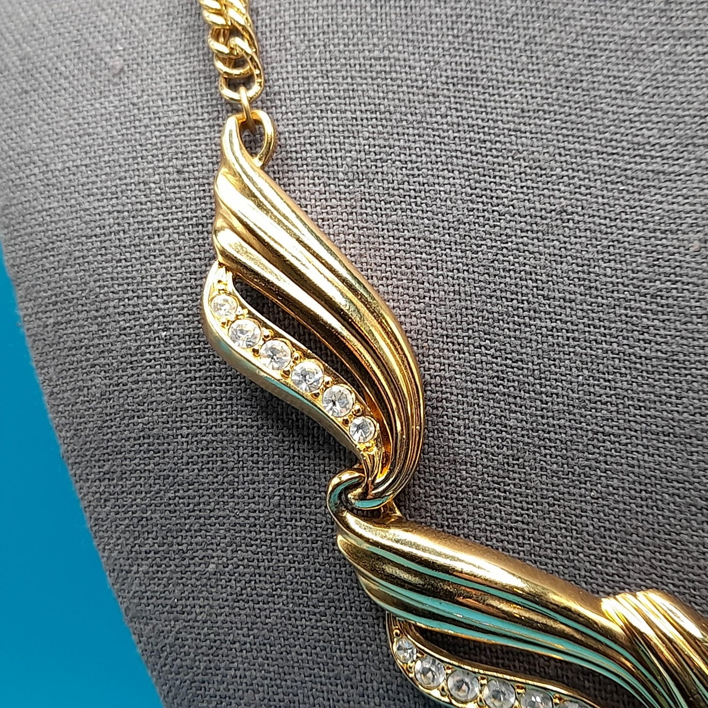 Vintage AVON Rhinestone Necklace, Inspired by Billy Dee Williams' Undeniable, Vintage Jewelry Book Piece