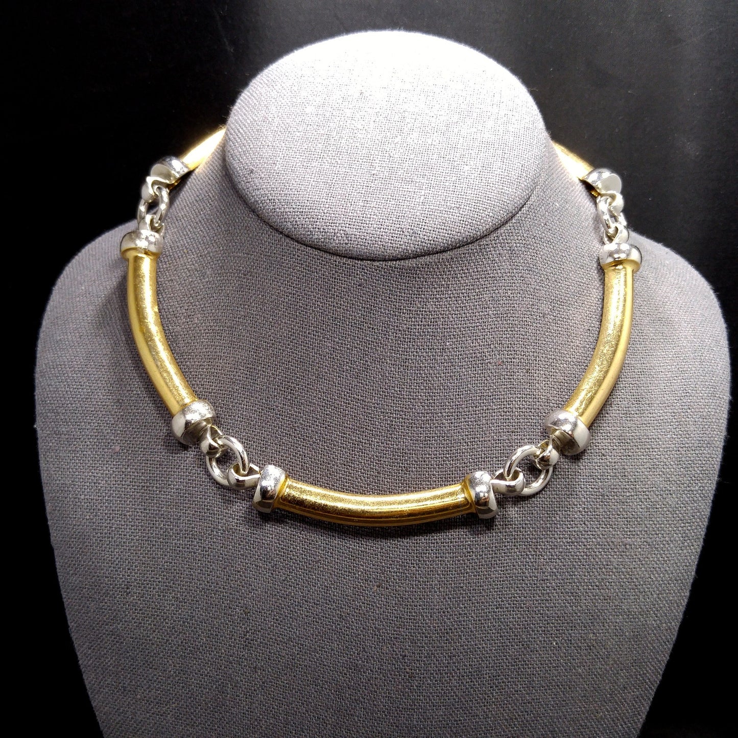 Groose Germany Choker Necklace, Stamped 1976 Groose Germany, 1970s Vintage Jewelry