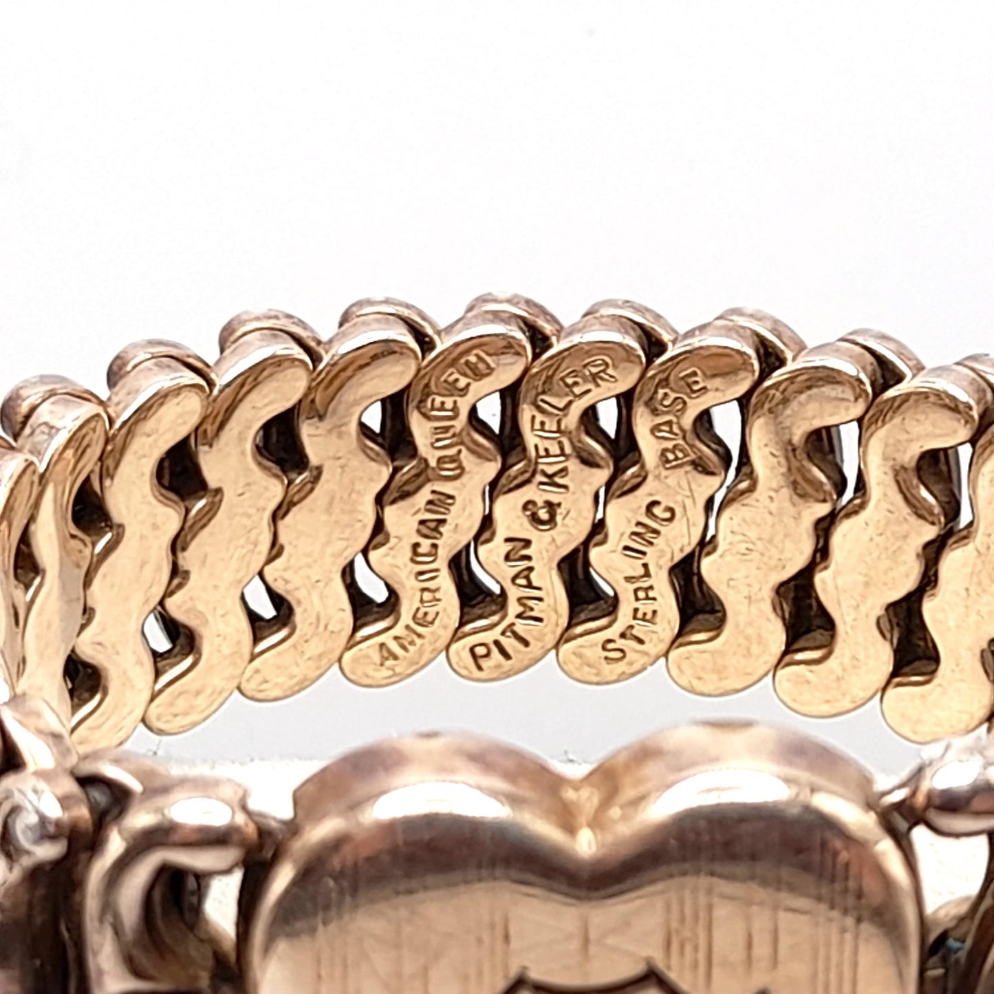 Vintage American Queen Expansion Bracelet, Pitman & Keeler, Sterling Base