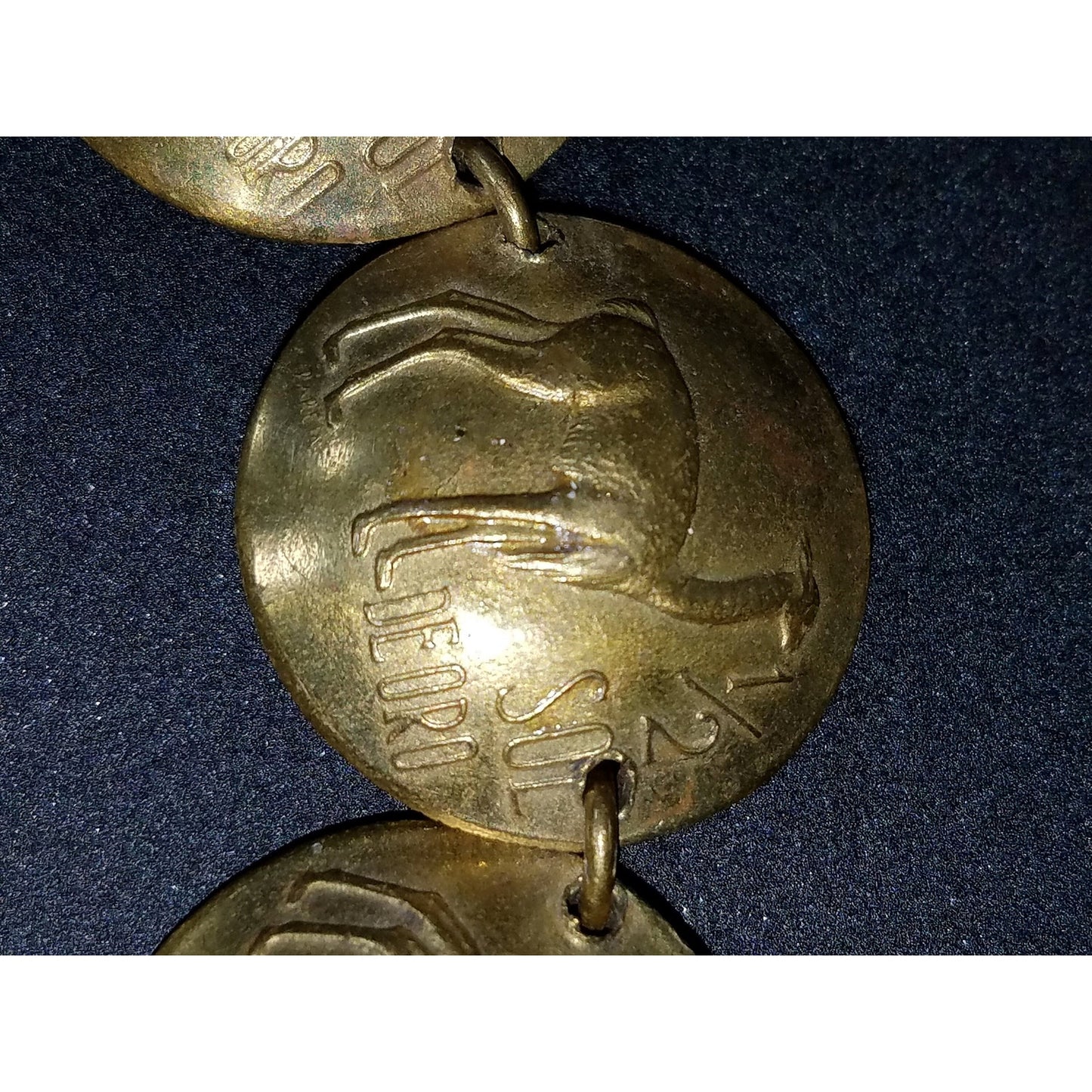 Coin Bracelet 1970s Peruvian Vintage