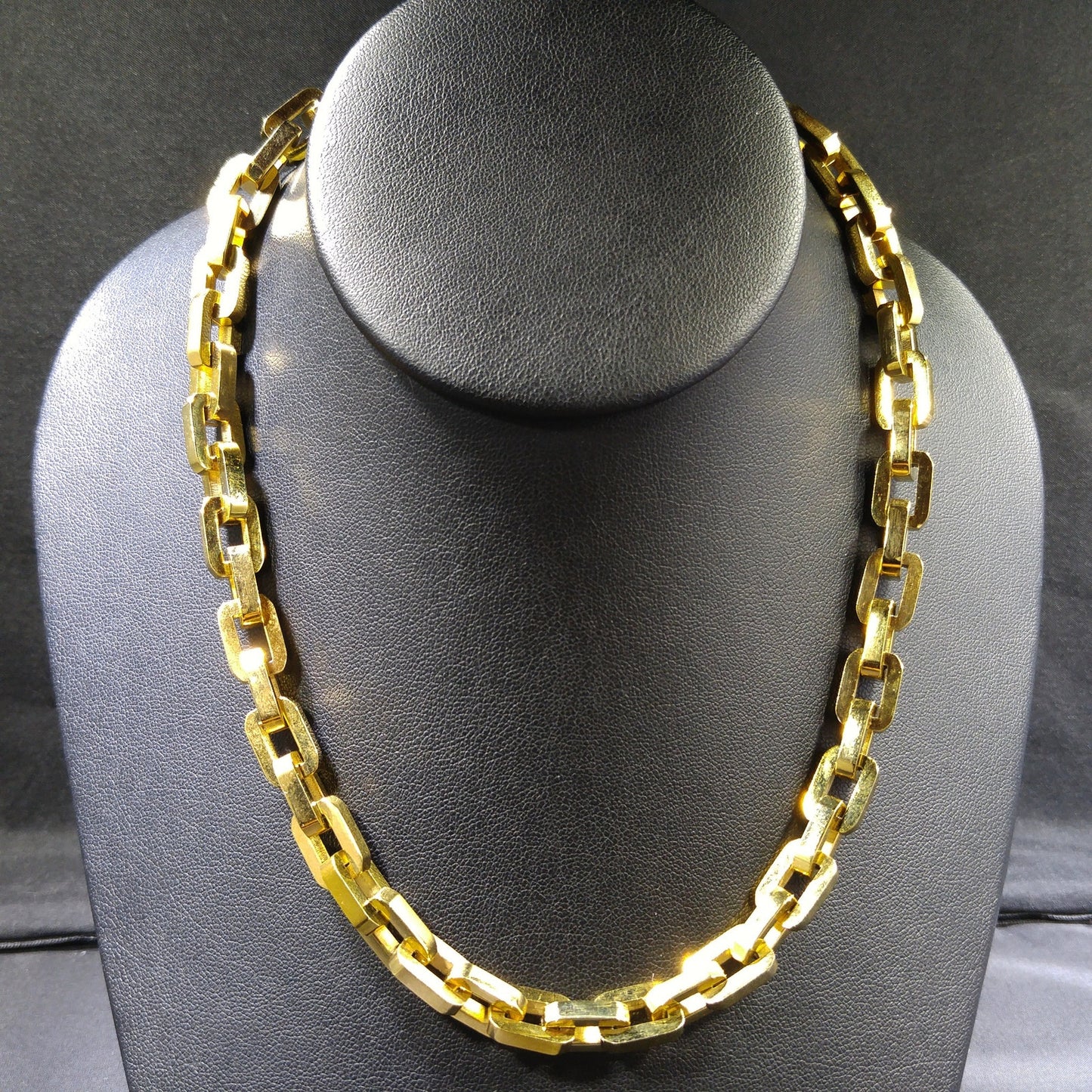Eddie Borgo Linked Chain Necklace, Gold Plated, Handmade Vintage Jewelry