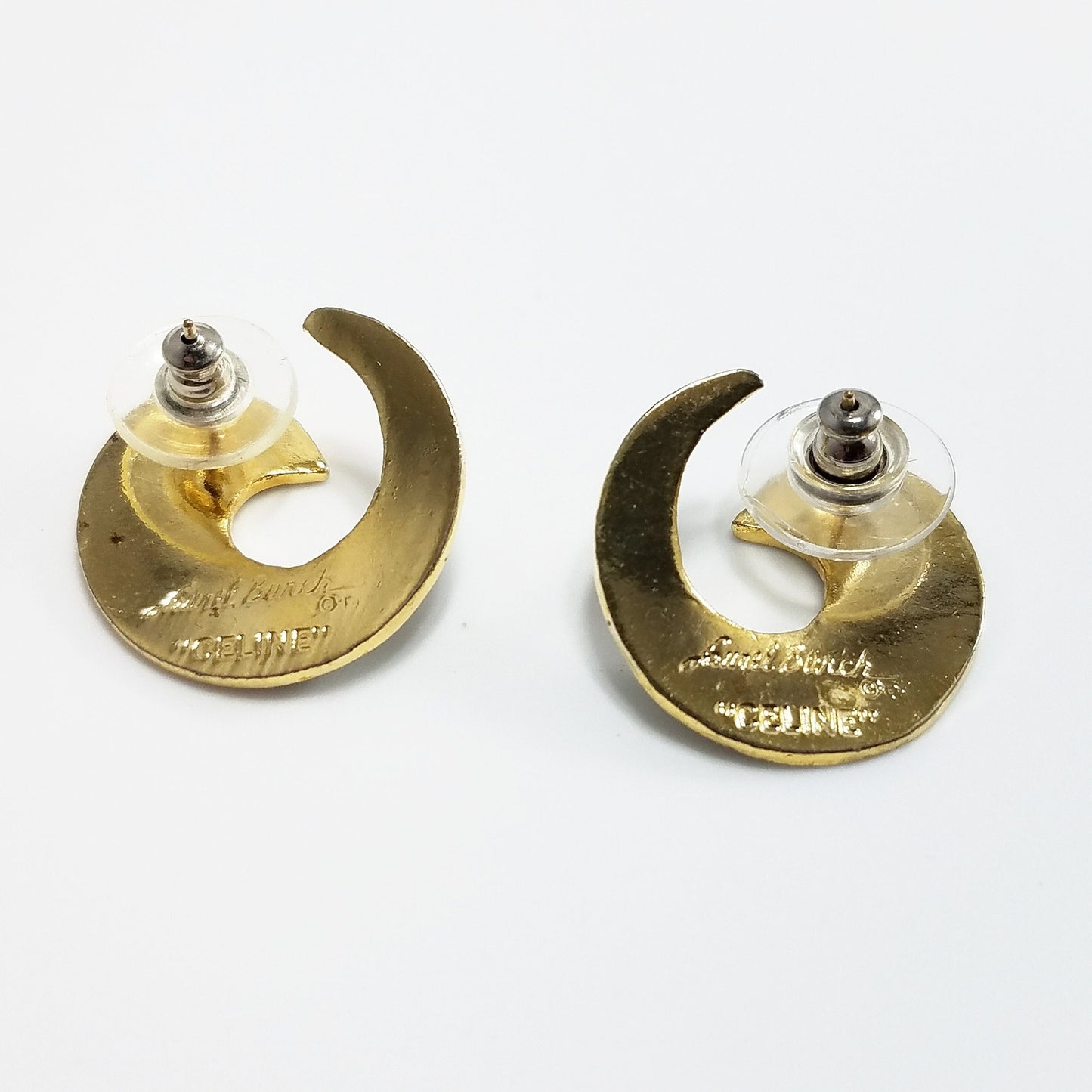 Vintage Laurel Burch "Celine" Bird Earrings, Gold Plated Cloisonne &Enamel, 1980