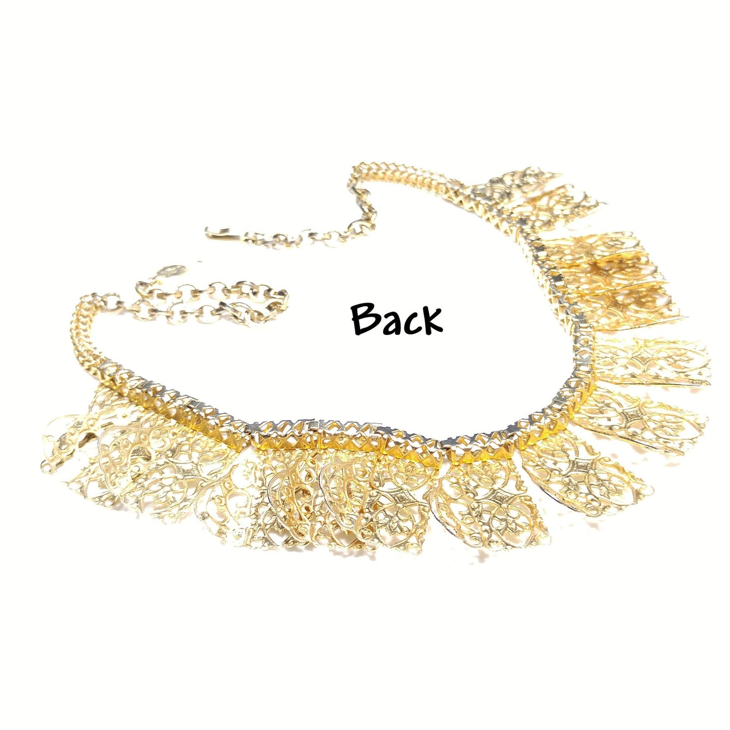 Sarah Coventry Necklace, "Chantilly Lace", Egyptian Revival, 1960s