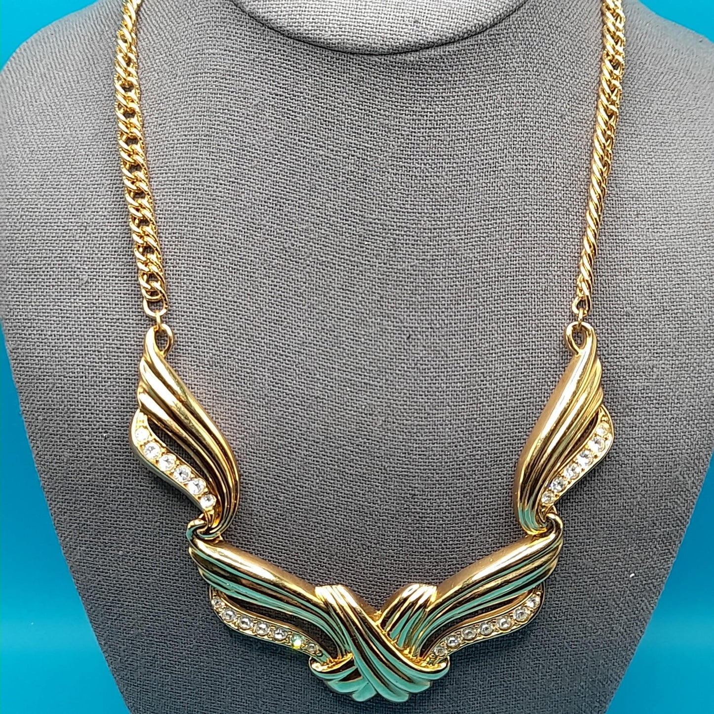 Vintage AVON Rhinestone Necklace, Inspired by Billy Dee Williams' Undeniable, Vintage Jewelry Book Piece