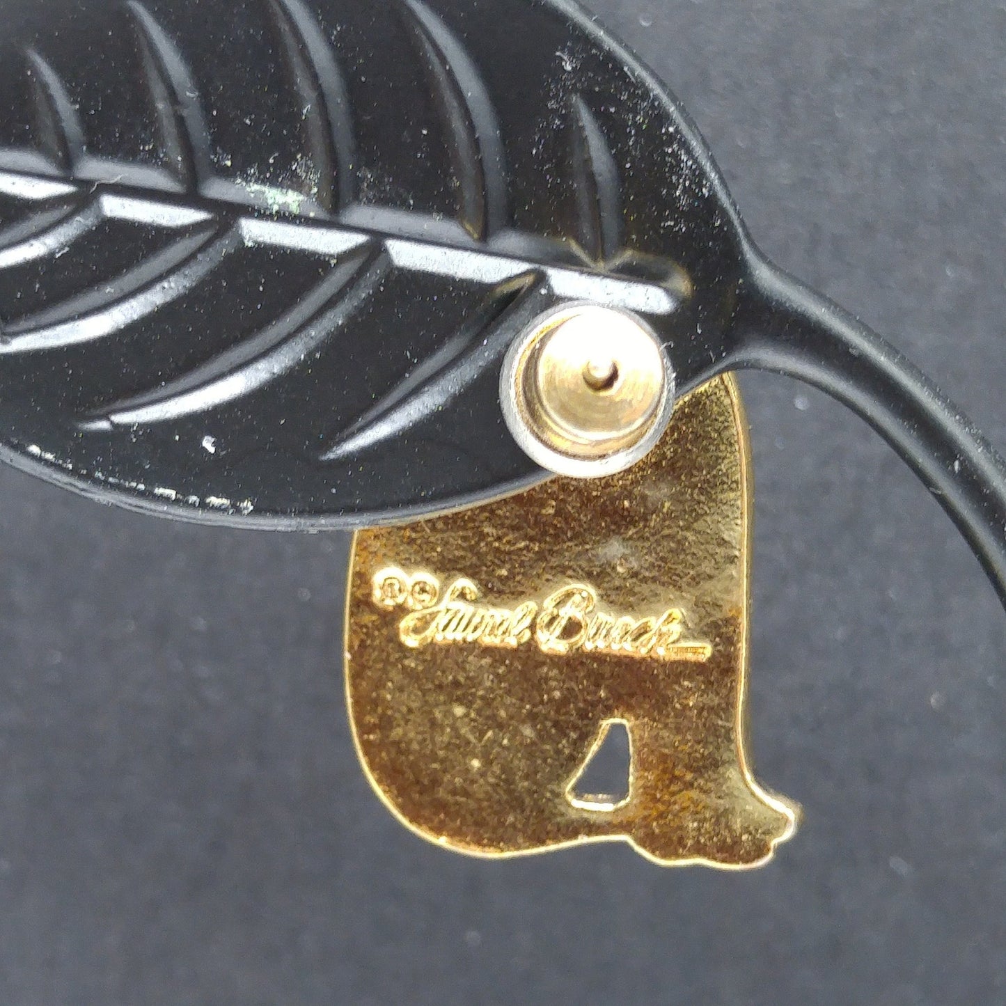 Vintage Laurel Burch Cat Post Earrings, Sitting Cats, Gold Plated