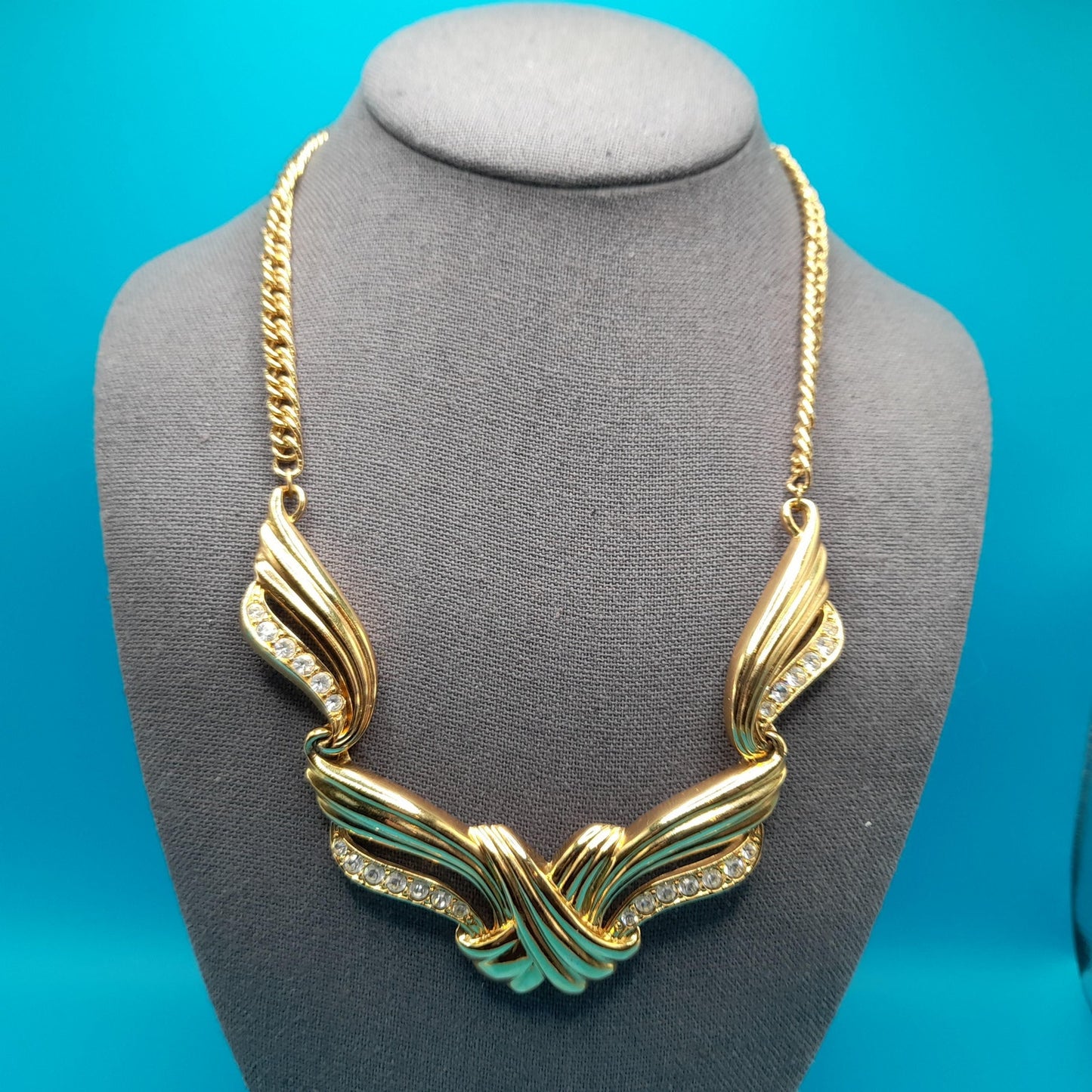 Vintage AVON Rhinestone Necklace, Inspired by Billy Dee Williams' Undeniable, Vintage Jewelry Book Piece