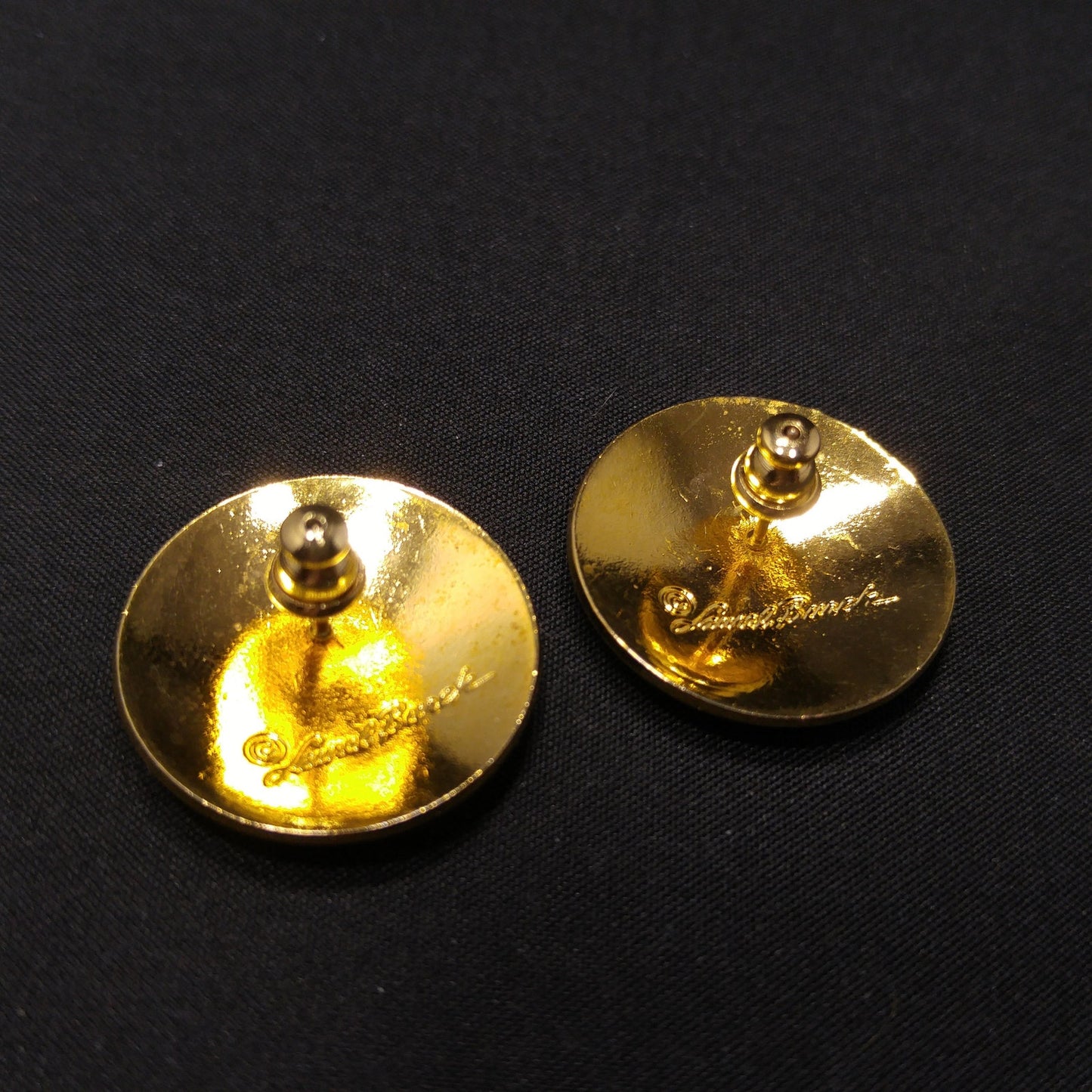 Vintage Laurel Burch Bird of Paradise Post Earrings, Gold Plated, 1980 Vintage