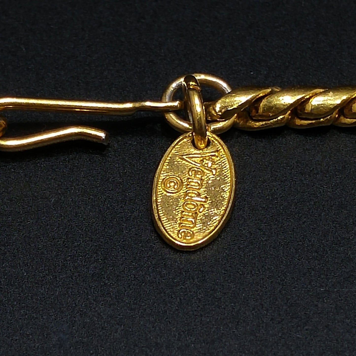 Vintage Vendome Gold Plated Necklace, Adjustable to 18"