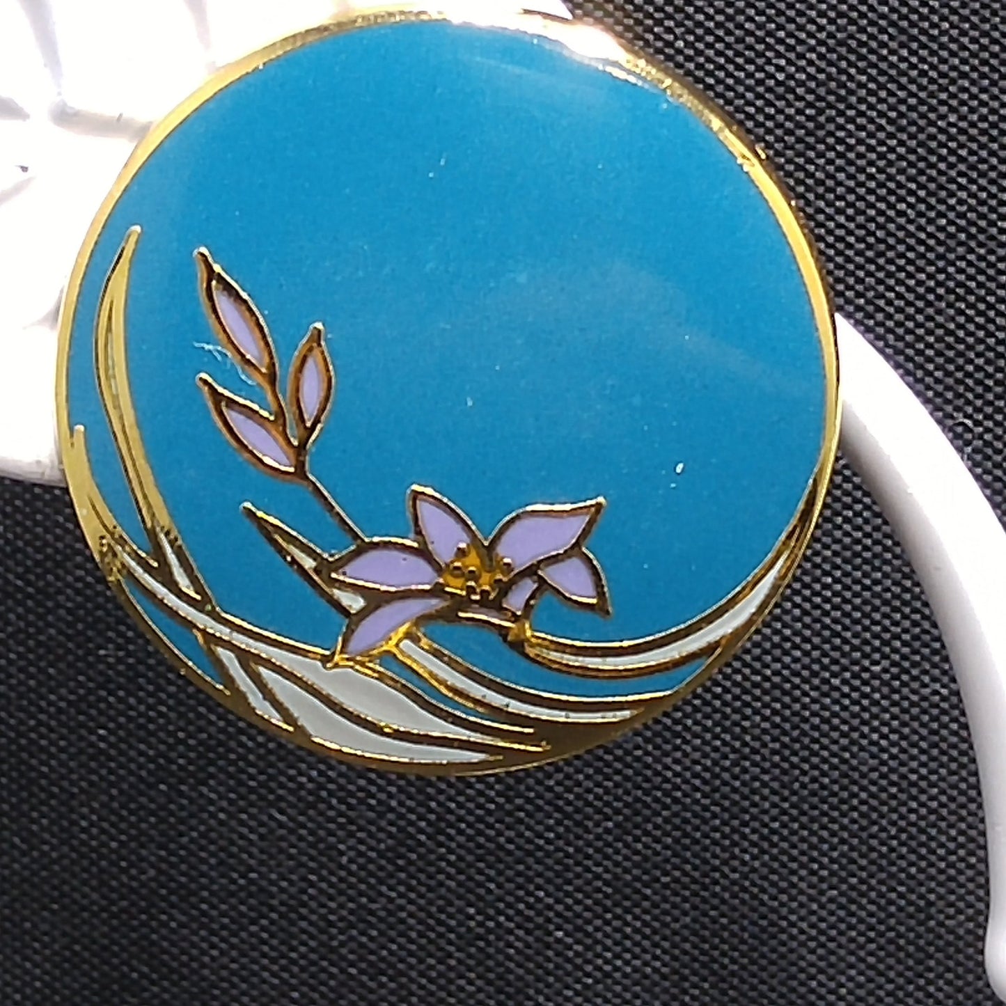 Laurel Burch Wind Flower Earrings, Gold Plated, 1980s Vintage Jewelry