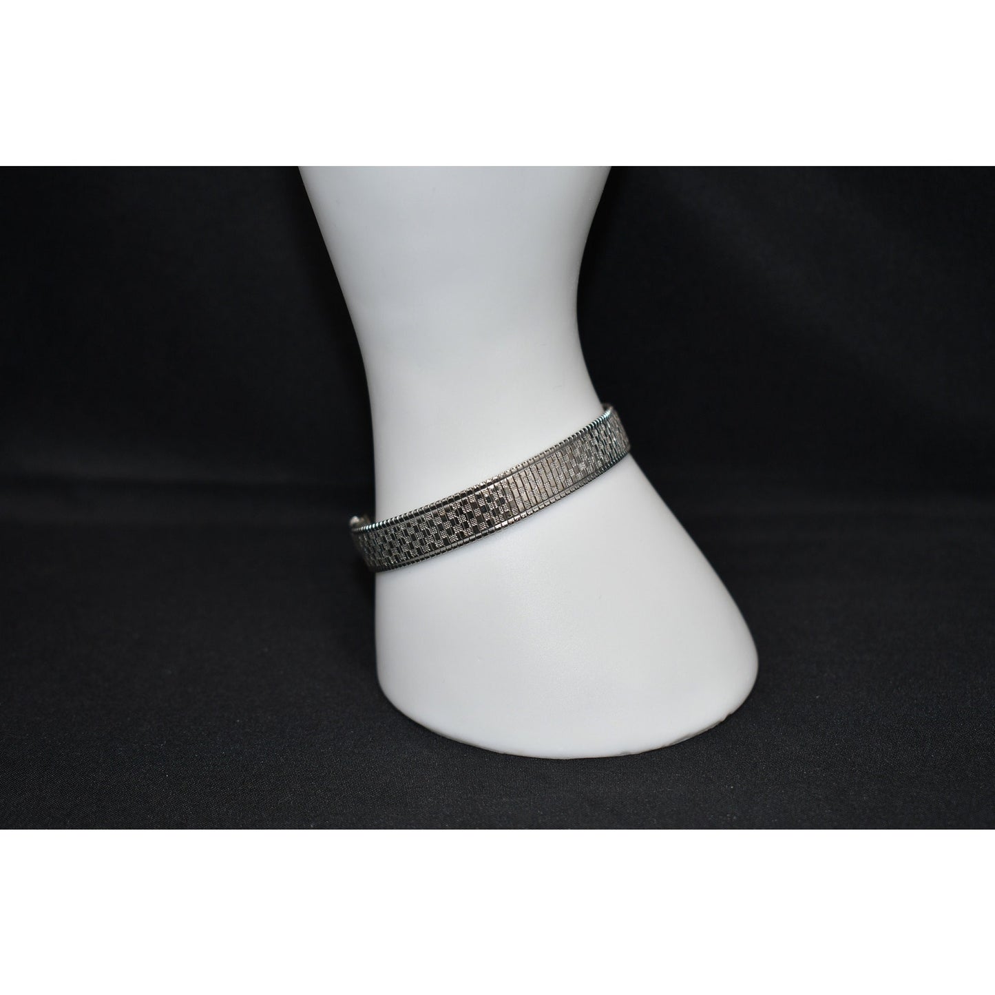 Goldette Silver Tone Mid Century Bracelet, 1950s Vintage Jewelry
