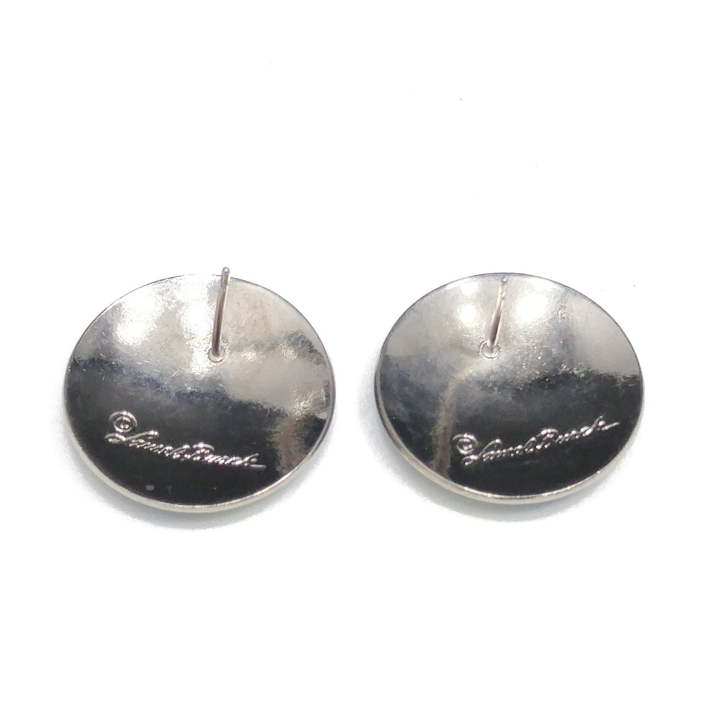 Vintage Laurel Burch Bird of Paradise Post Earrings, Silver Tone Cloisonné