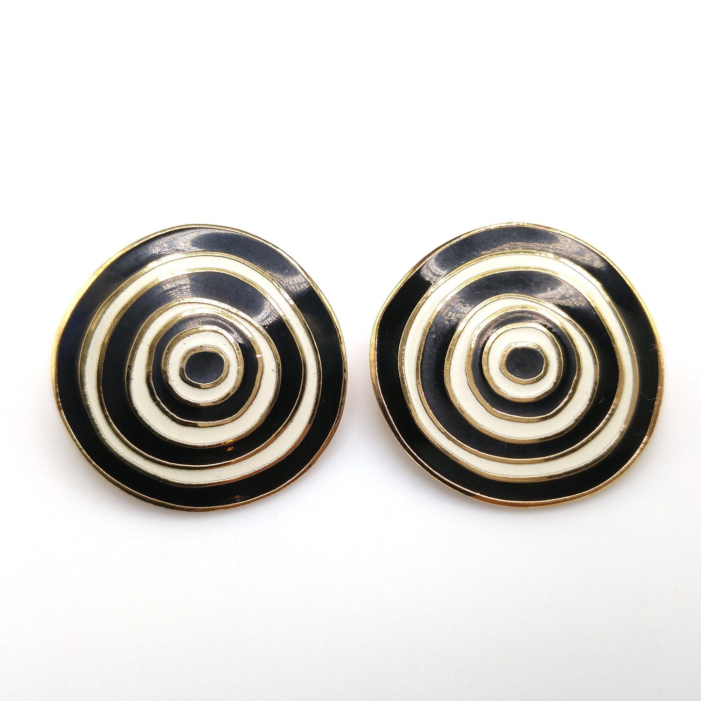 Vintage Laurel Burch "Ancient Wisdom 1993" Earrings, Gold Plated