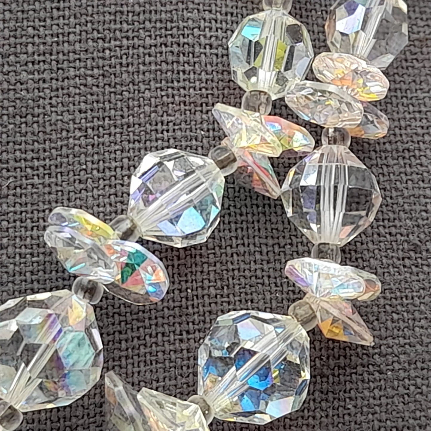 Vendome Aurora Borealis Crystal Necklace, Two Strands