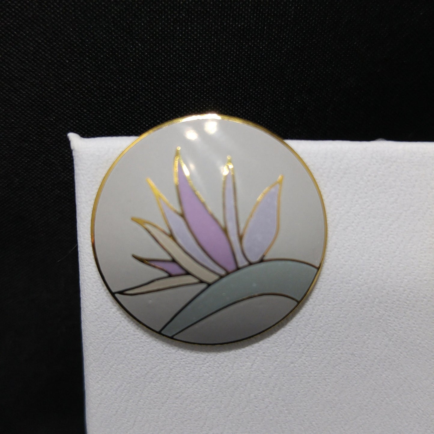 Vintage Laurel Burch Bird of Paradise Post Earrings, Gold Plated, 1980 Vintage