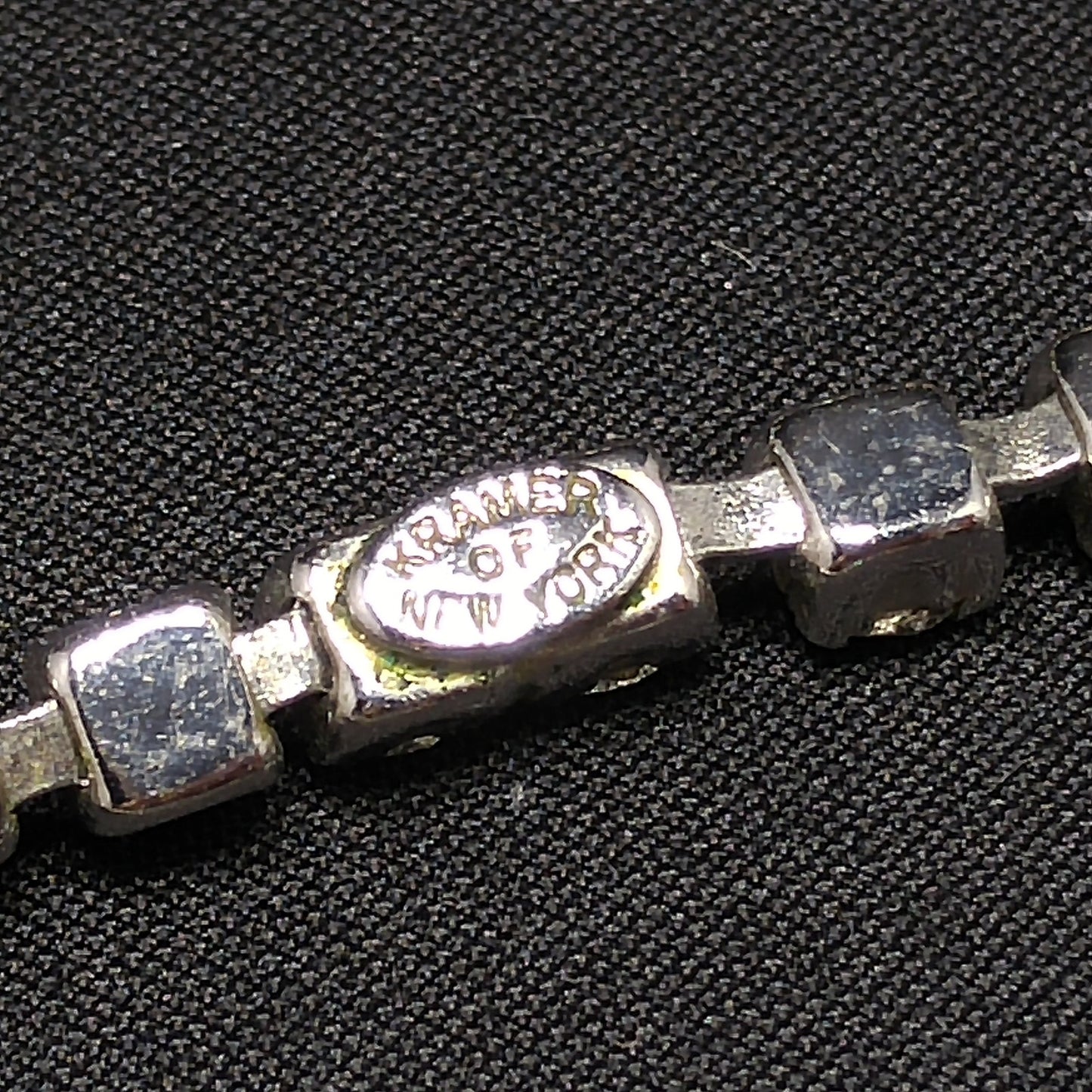 Kramer of New York Clear Crystal Choker Necklace, Wedding Bridal, 1950s Vintage Jewelry