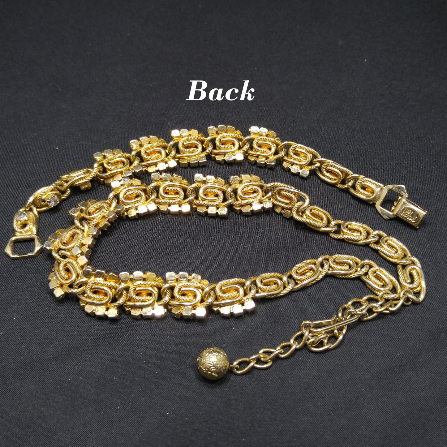 Hobe' Topaz Lt. Green Clear Rhinestone Necklace Bracelet Set, Gold Plated, 1960s Vintage Jewelry