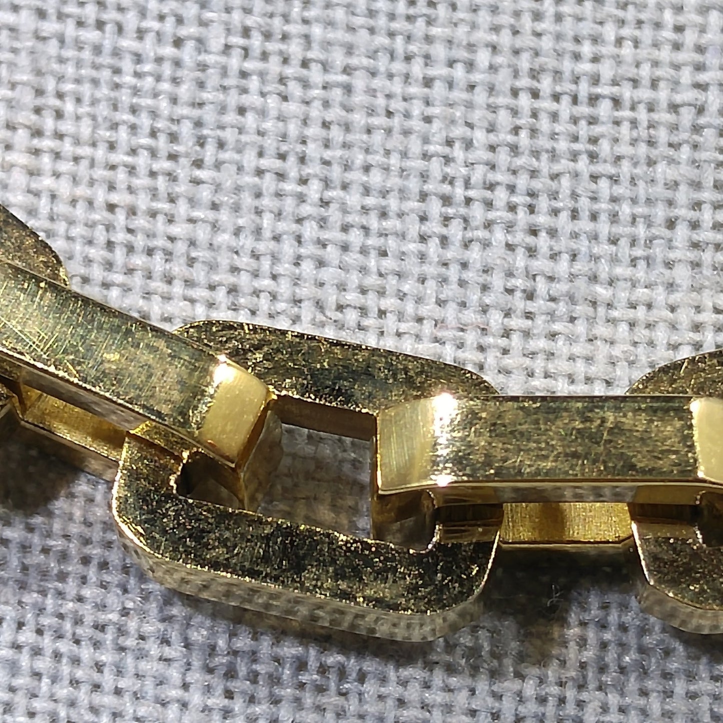 Eddie Borgo Linked Chain Necklace, Gold Plated, Handmade Vintage Jewelry