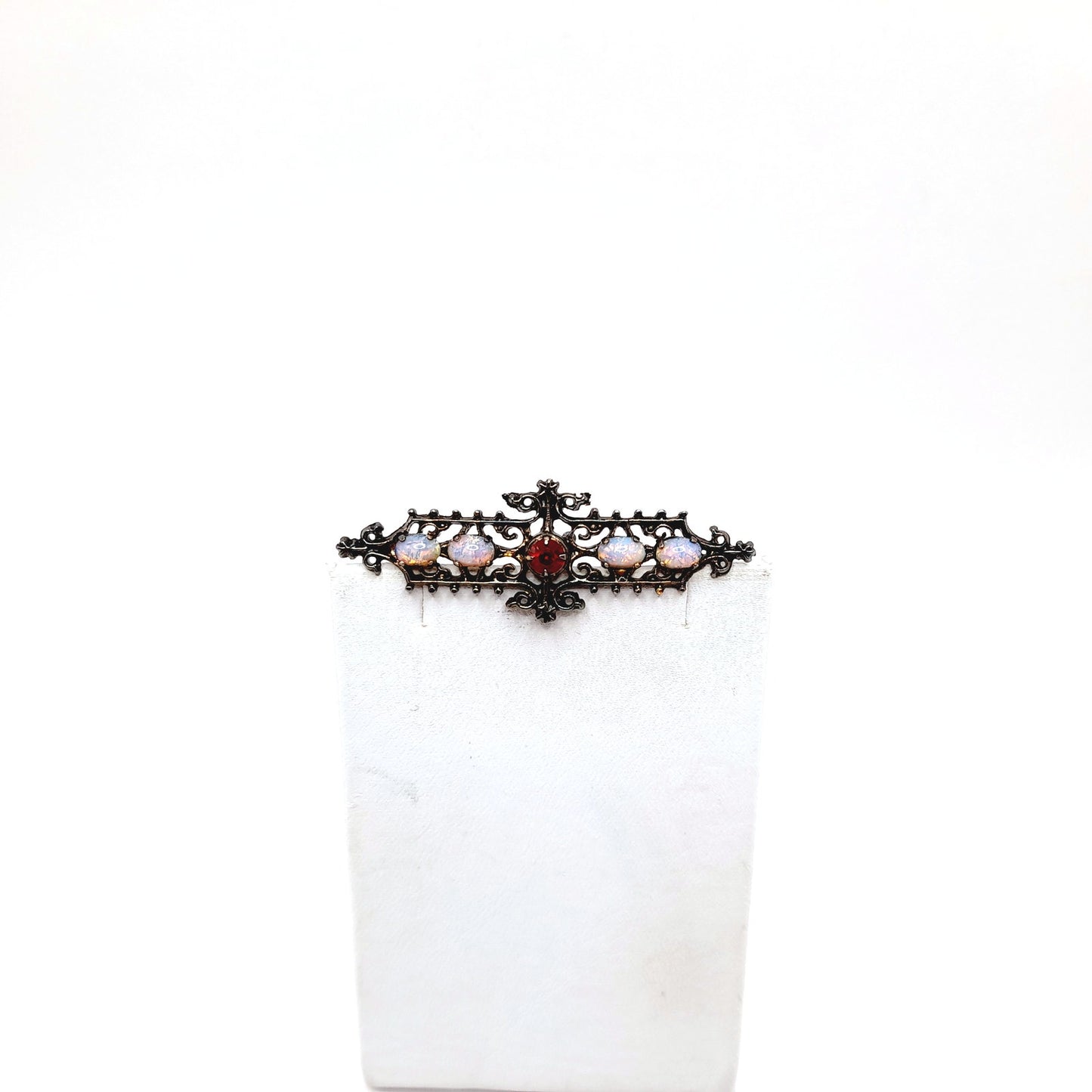 Vintage Sarah Coventry Pin, Victorian Style Brooch, Dragon's Breath Brooch, Sterling Silver Brooch