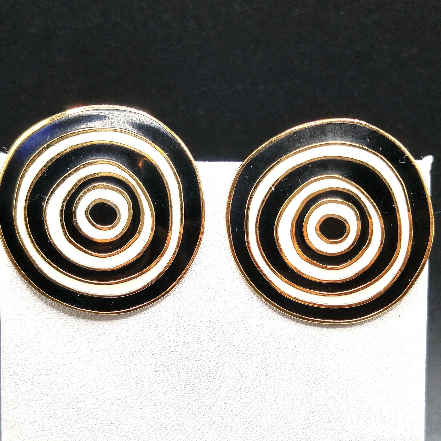 Vintage Laurel Burch "Ancient Wisdom 1993" Earrings, Gold Plated