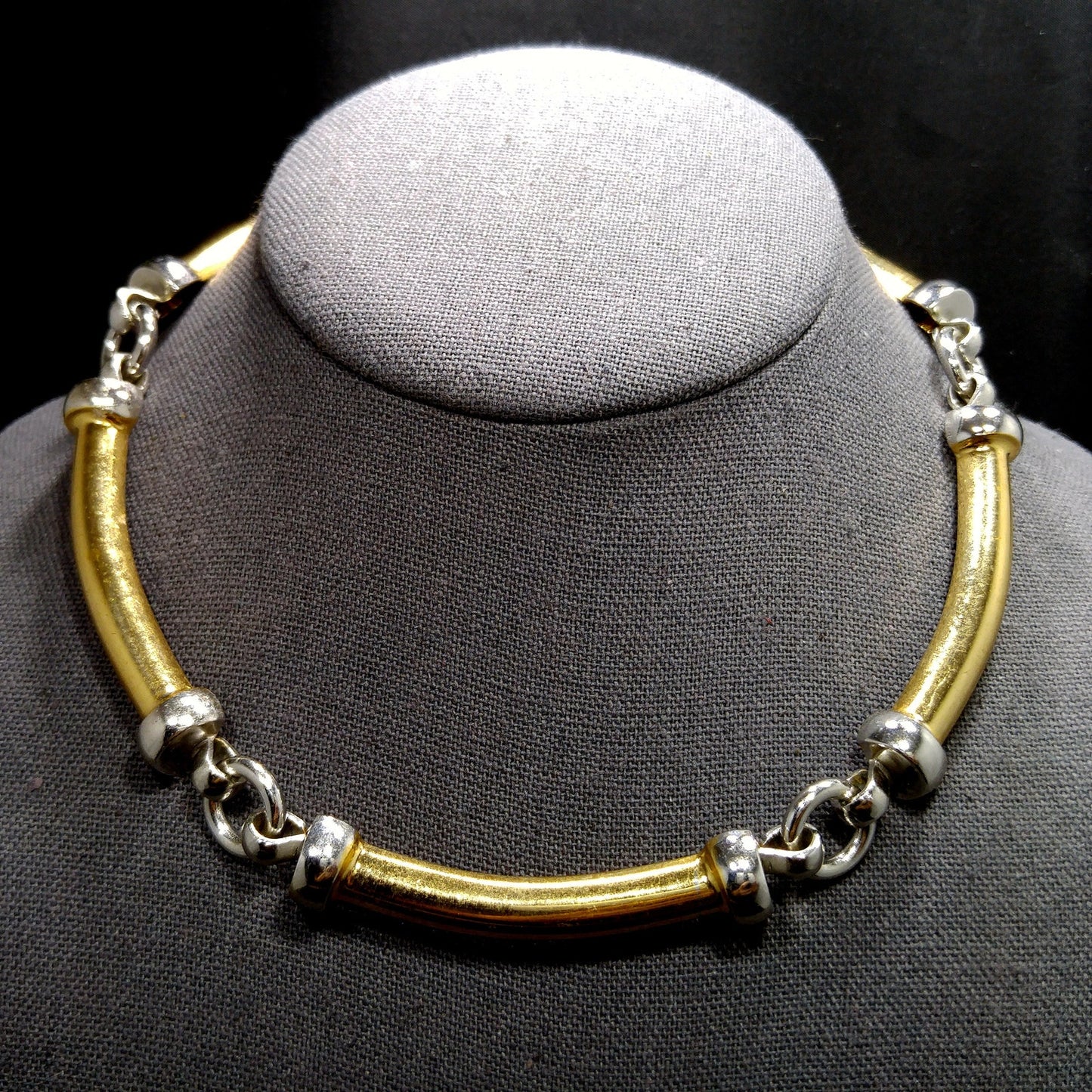 Groose Germany Choker Necklace, Stamped 1976 Groose Germany, 1970s Vintage Jewelry
