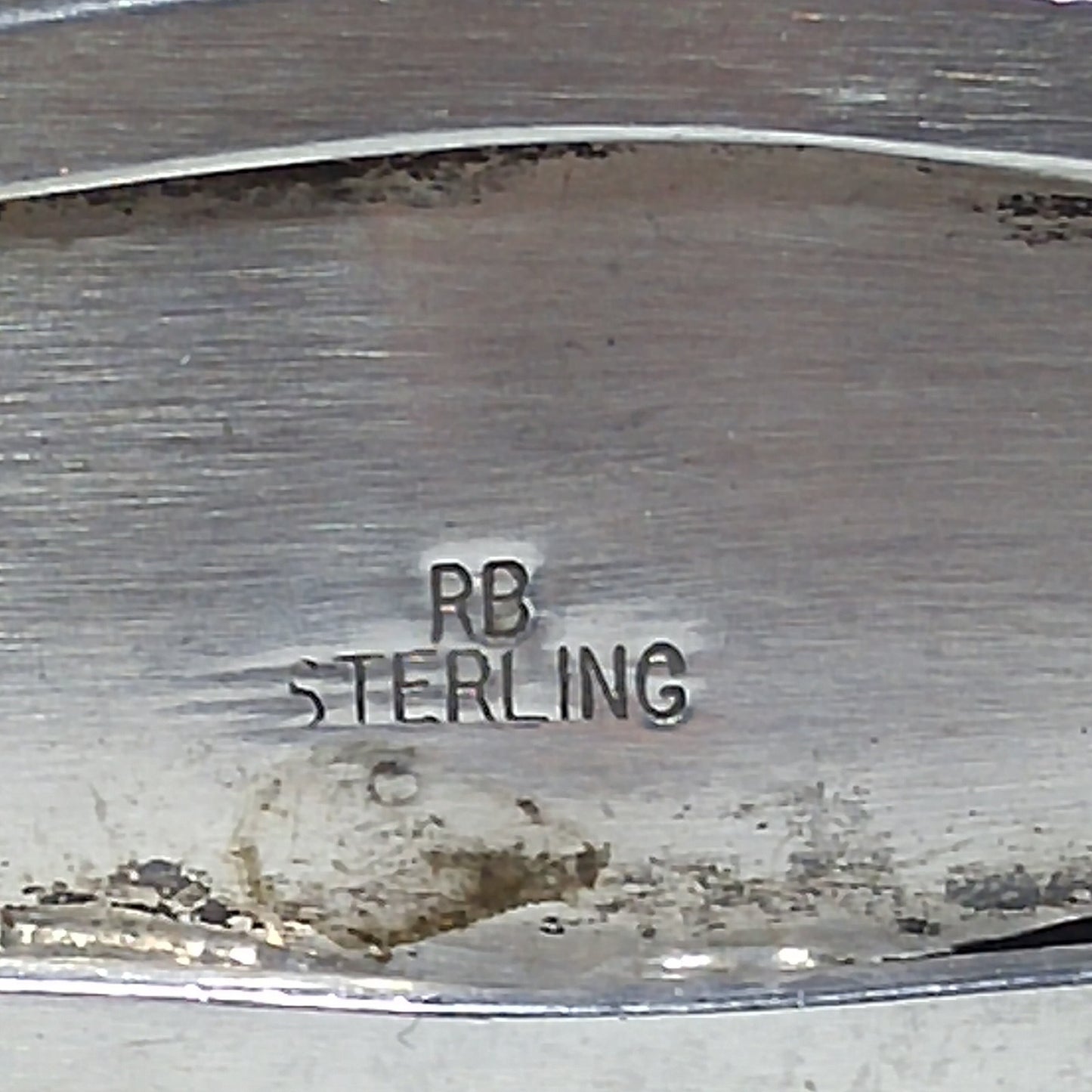 Richard Begay RB Sterling Silver Onyx Cuff Bracelet Navajo Native Vintage