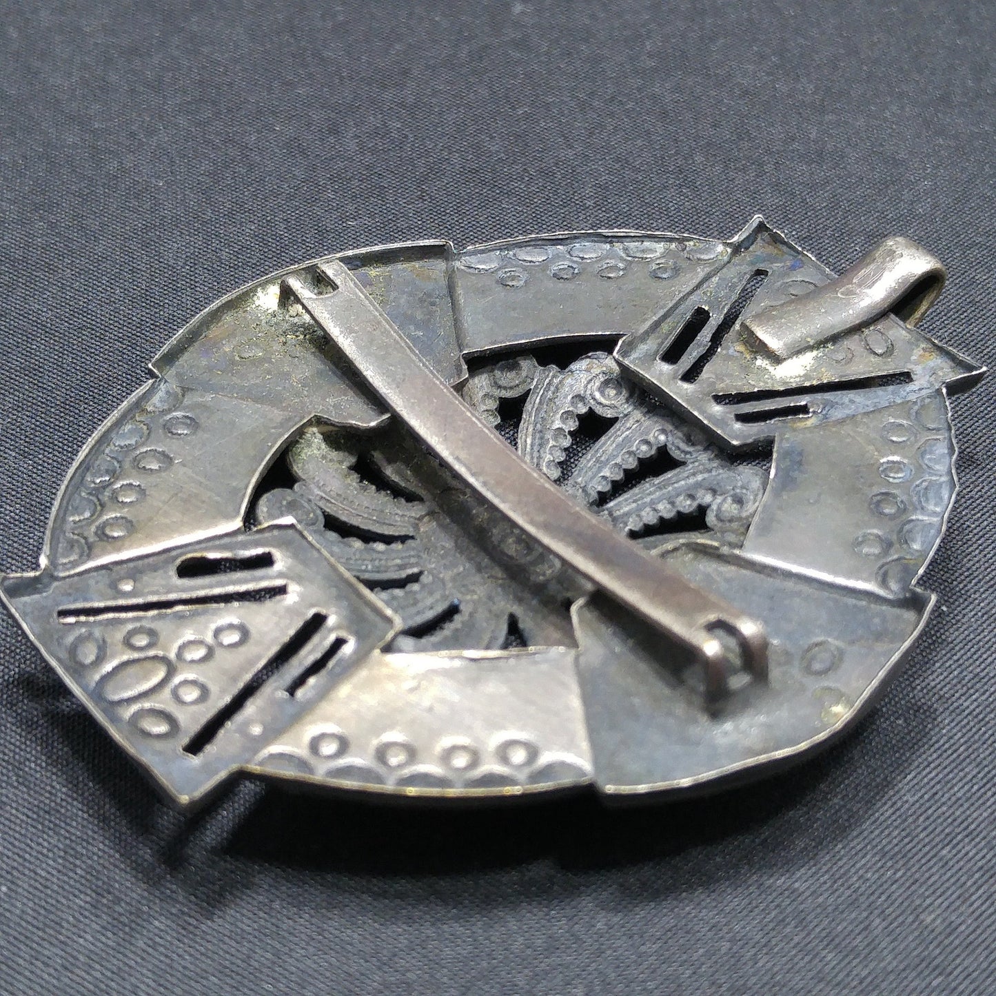 Vintage Enamel Ladies Belt Buckle, Enamel on Brass, 1930s Vintage Accessory