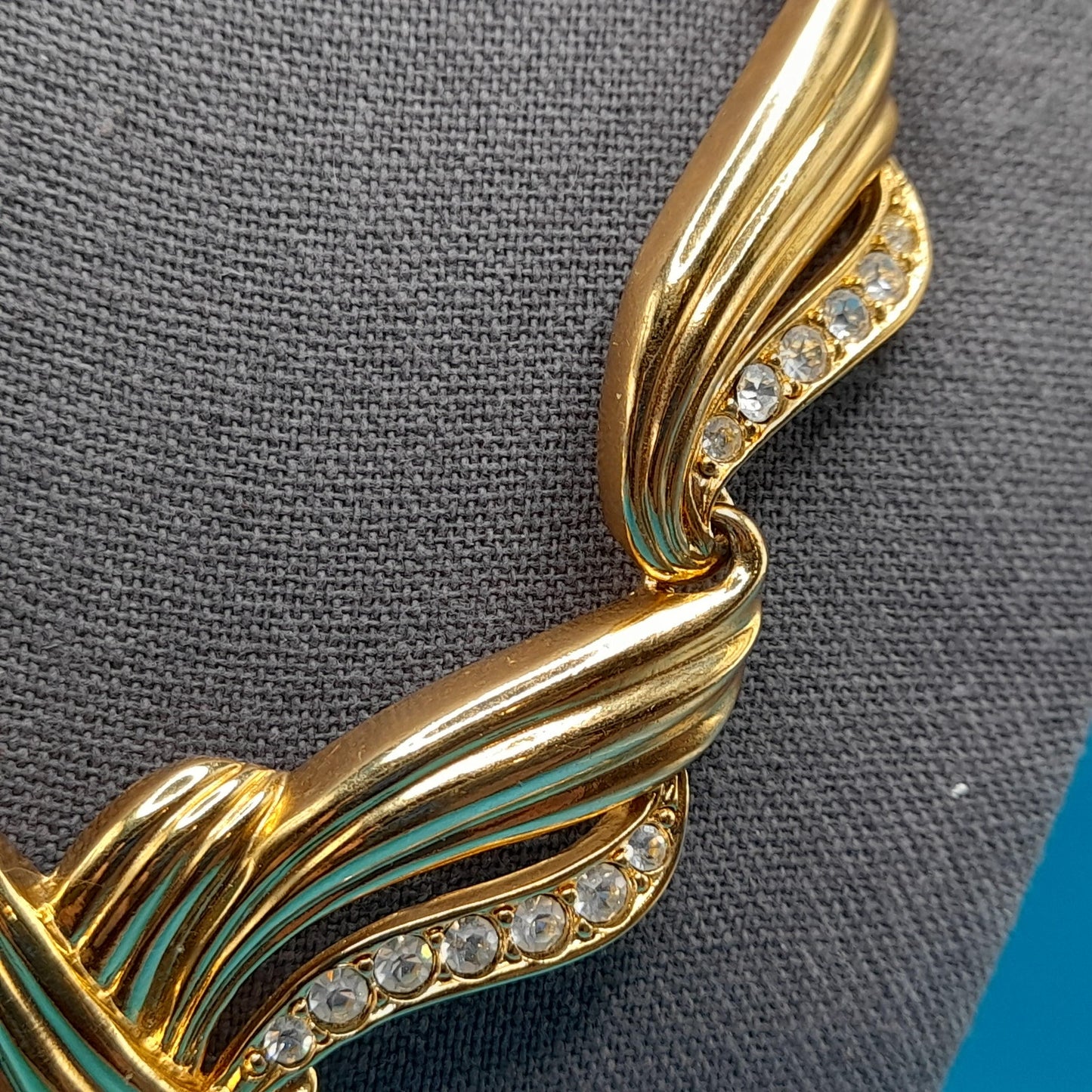 Vintage AVON Rhinestone Necklace, Inspired by Billy Dee Williams' Undeniable, Vintage Jewelry Book Piece