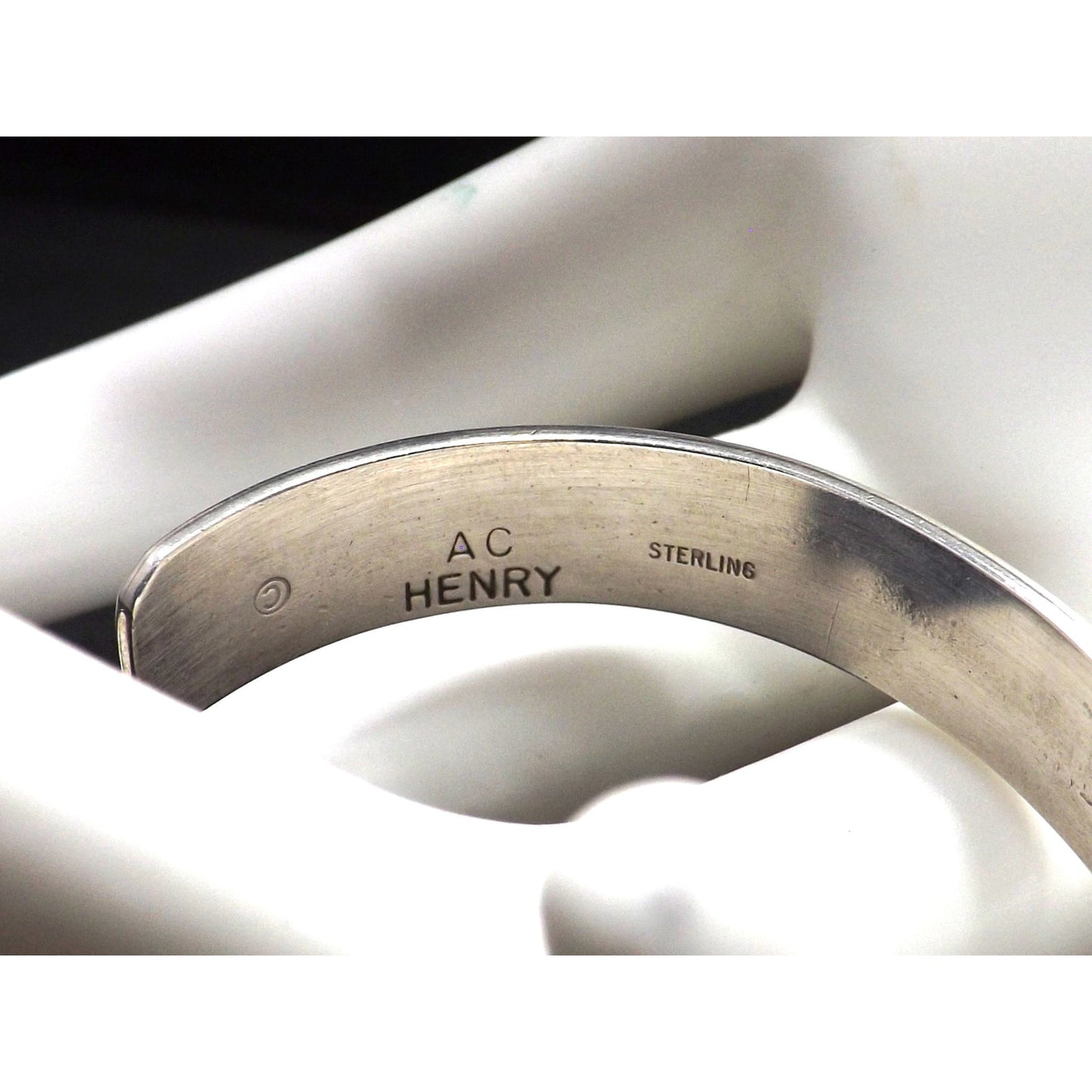 A C Henry Sterling Navajo Storyteller Cuff Bracelet, Vintage Jewelry