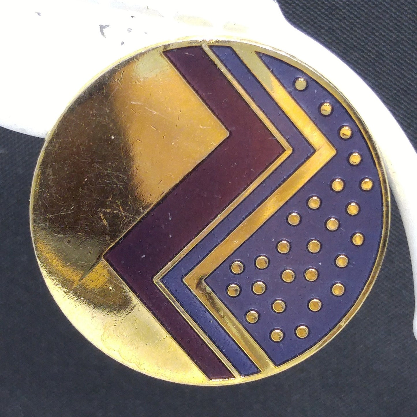 Vintage Laurel Burch Cloisonne Enamel Post Earrings, Gold Plated